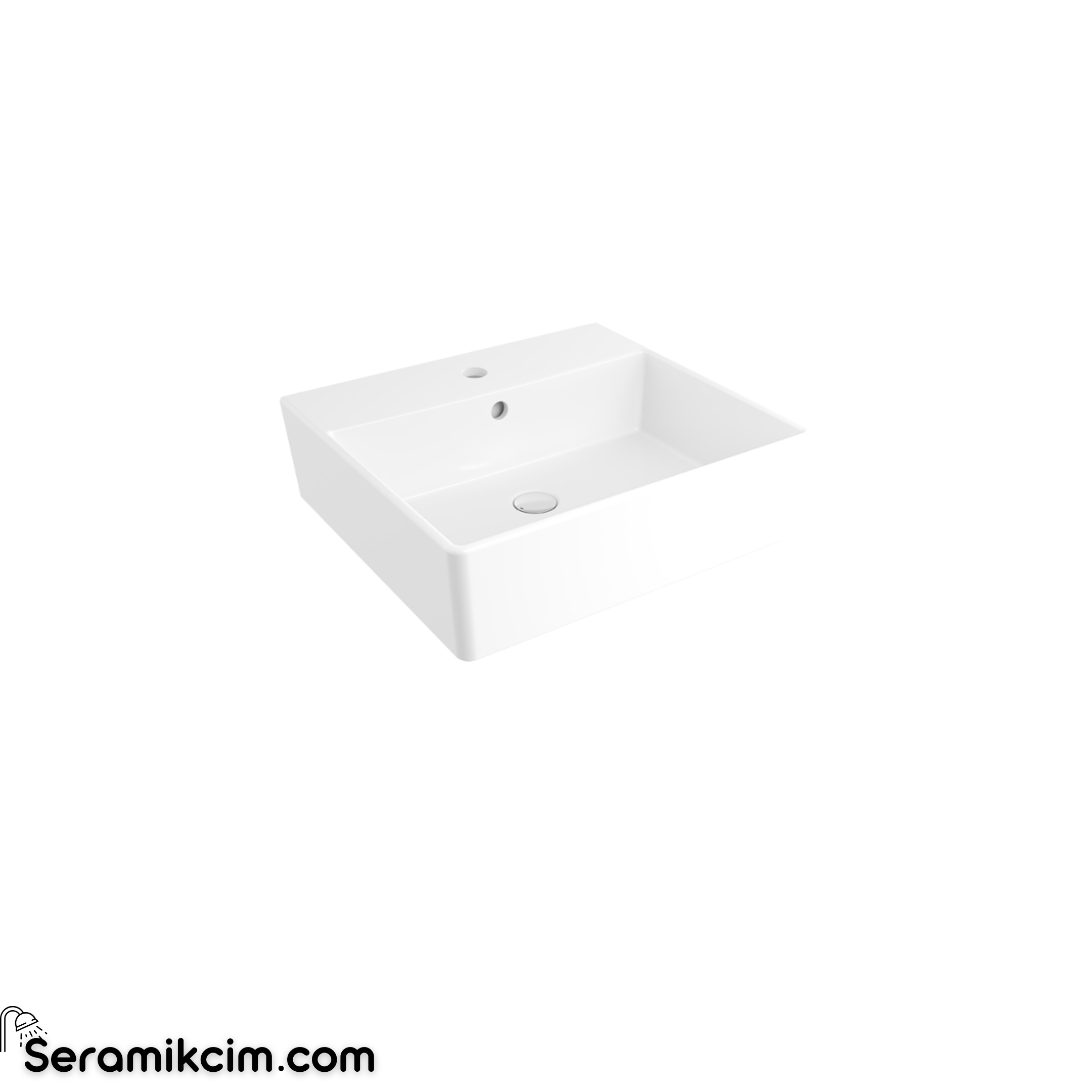 Bocchi Milano Çanak Lavabo 50Cm Parlak Beyaz 1216-062-0126