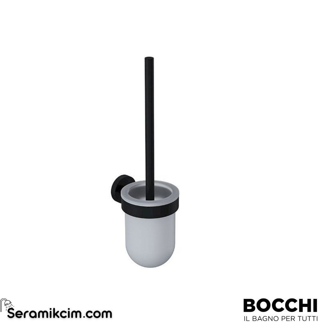 Bocchi Piave Tuvalet Fırçalık Mat Siyah 3015-0008-AB