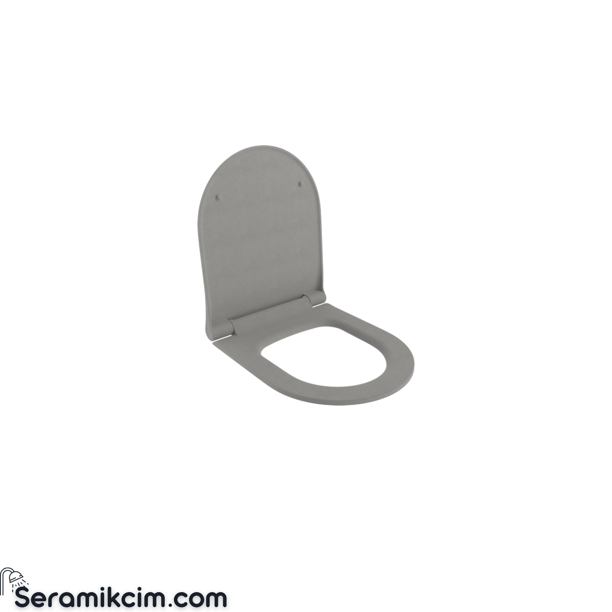 Bocchi Pure Slim Klozet Kapağı-Mat Beton A0336-069