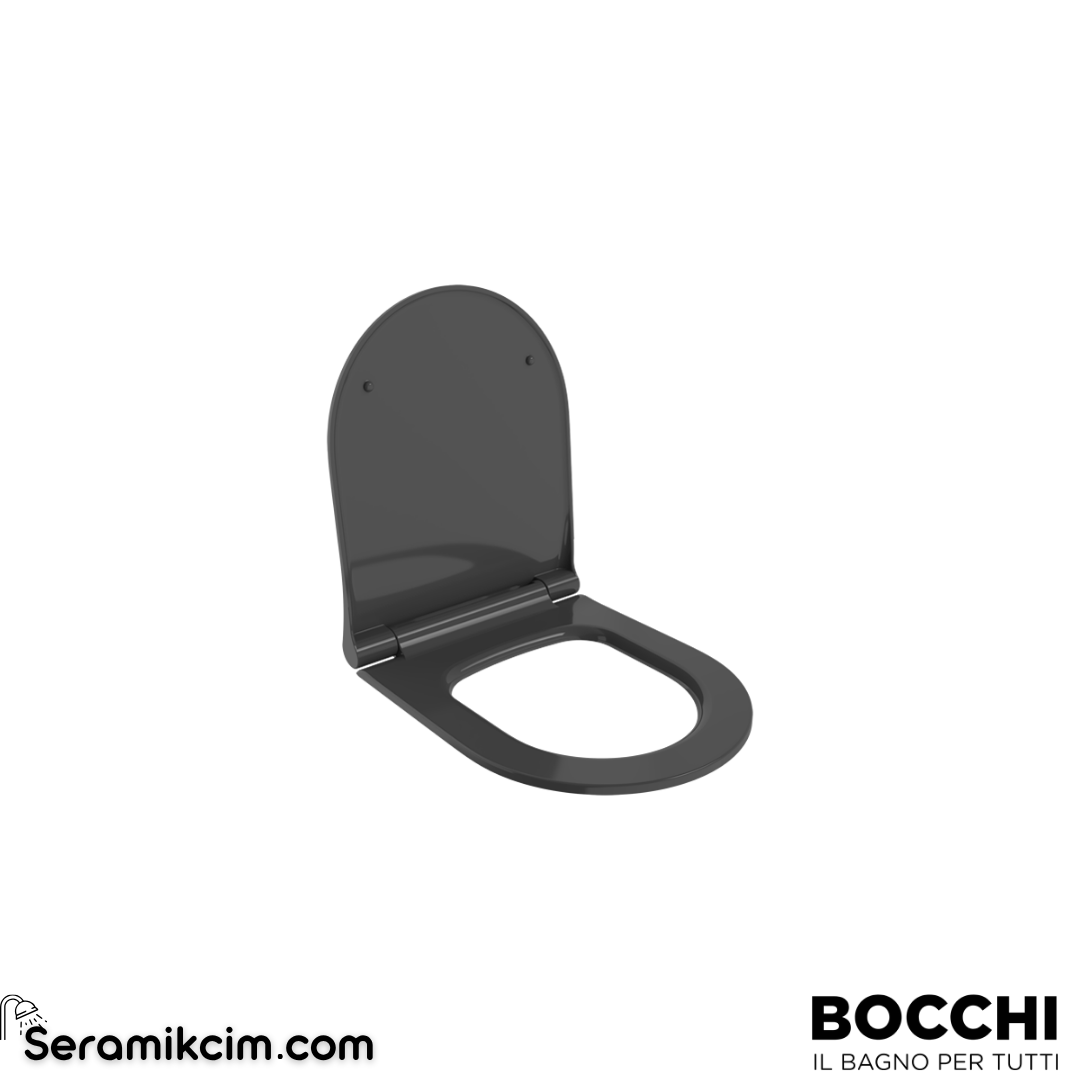 Bocchi Pure Slim Klozet Kapağı Parlak Siyah A0336-005