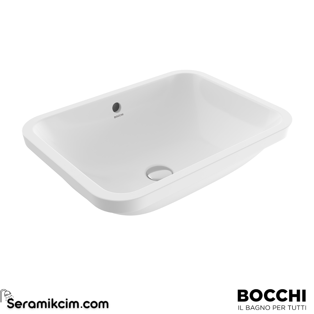Bocchi Scala Tezgah Altı Lavabo 55Cm-Parlak Beyaz 1006-001-0125