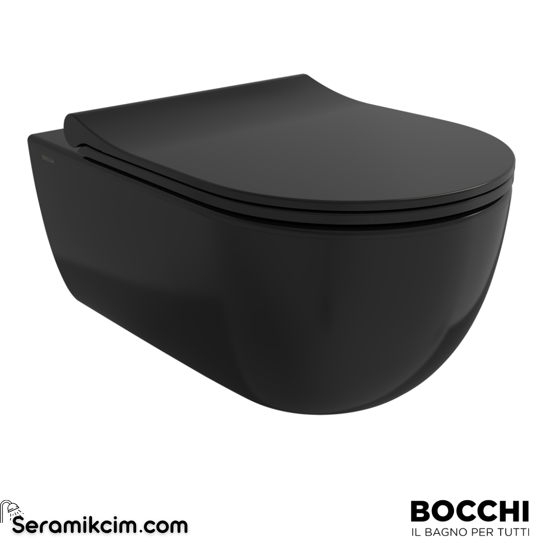 Bocchi V-Tondo Rımless Asma Klozet-Mat Siyah 1416-004-0129