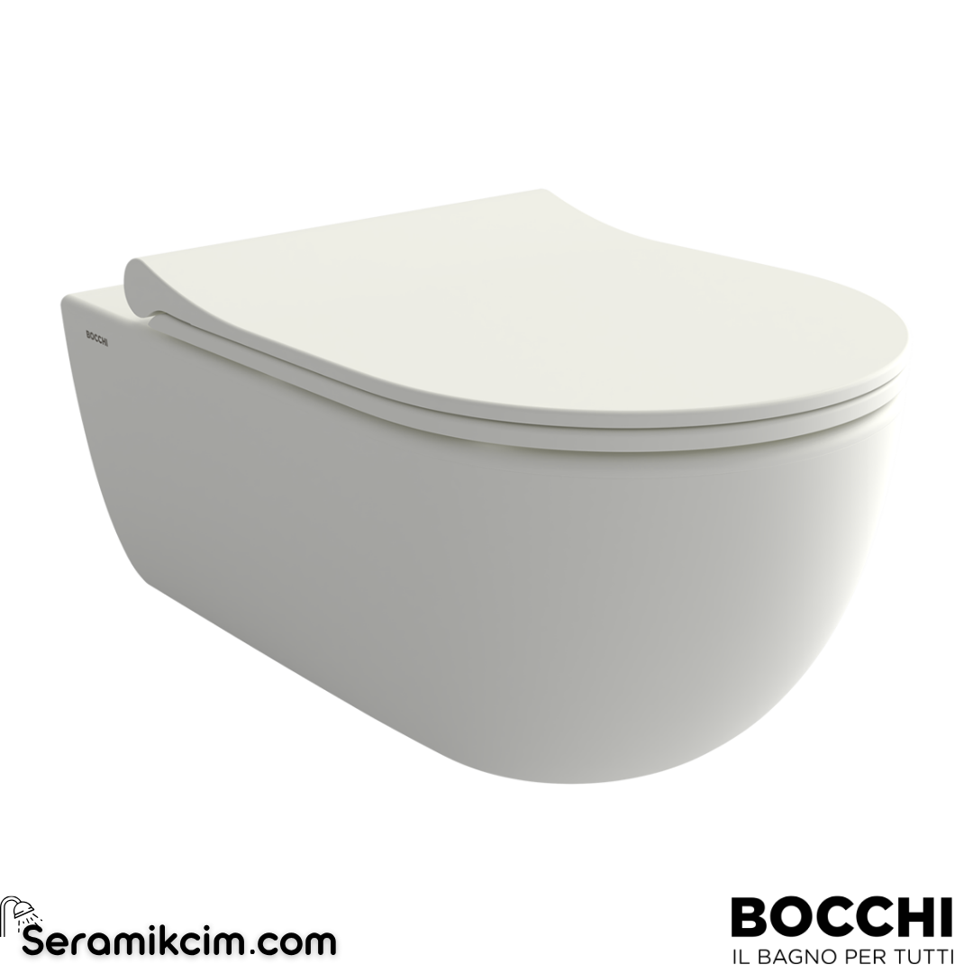 Bocchi V-Tondo Rımless Asma Klozet Mat Beyaz 1416-002-0128