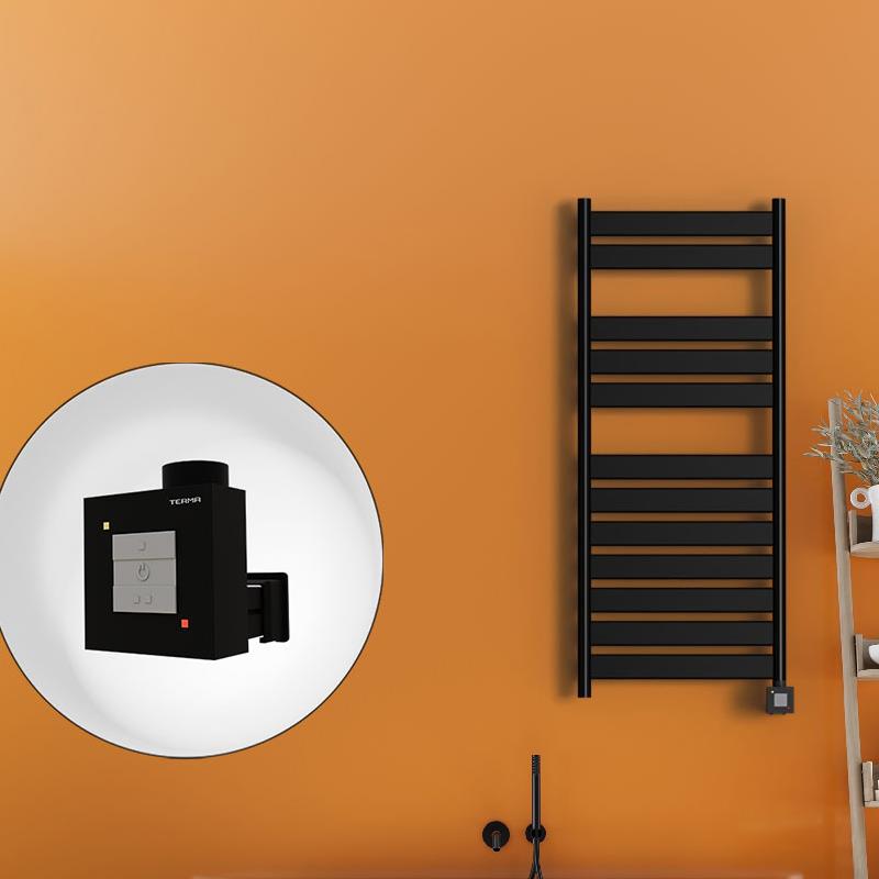 Bora Bora Elektrikli Havlupan 500x1200 Mat Siyah Ktx1 600 Watt