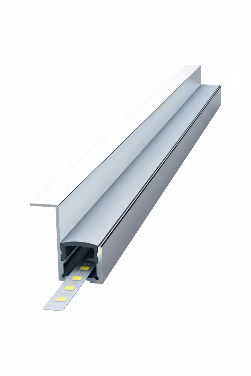 Borden 17x35mm Alüminyum Gizli Köşe Led Profili 300cm Mat