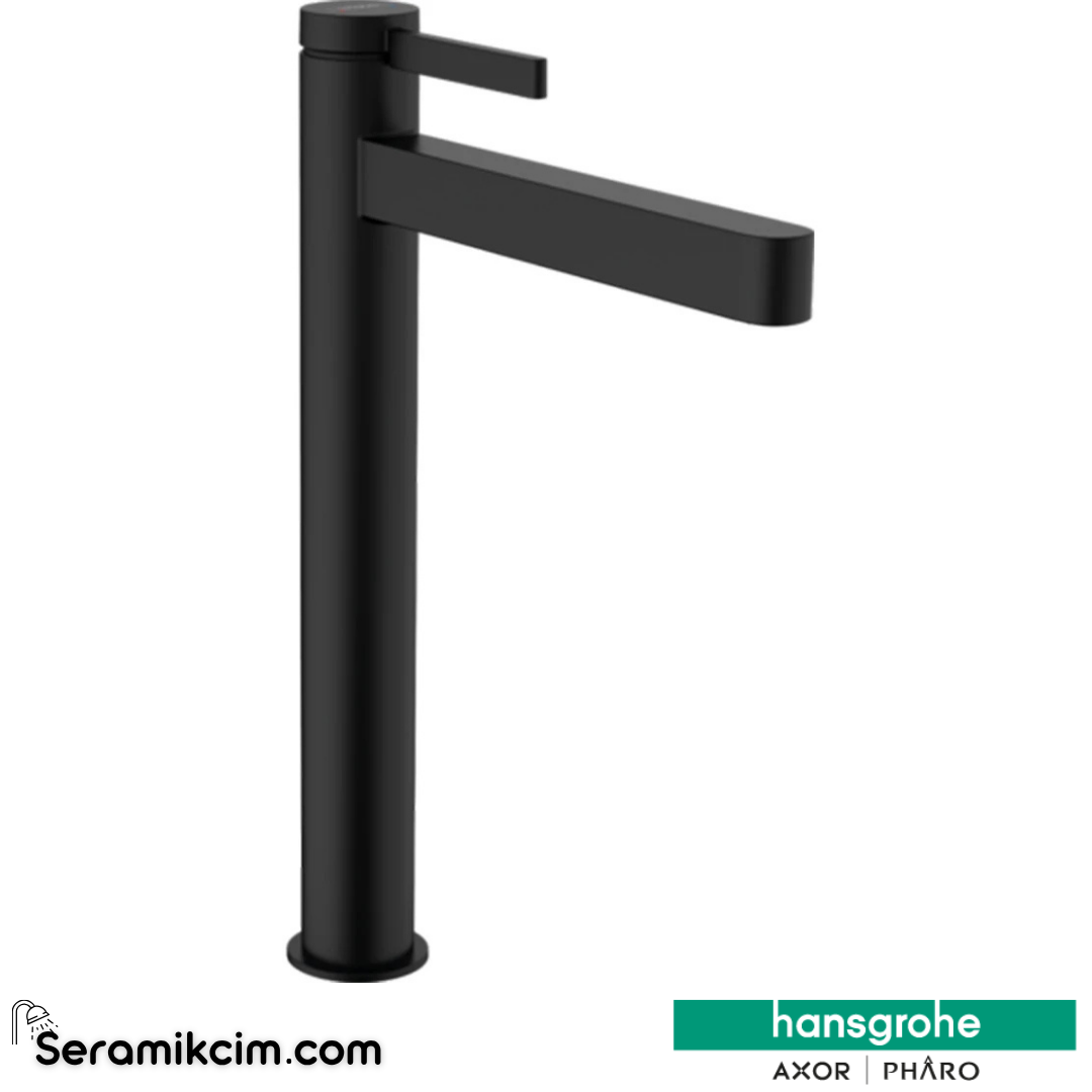 Hansgrohe Finoris Çanak Lavabo Bataryası 260 Bas-Aç Gider Seti İle Mat Siyah 76070670