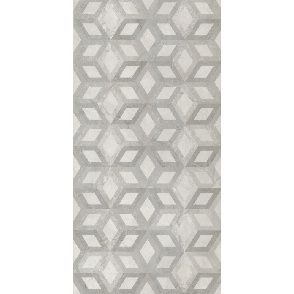 Çanakkale Seramik Fon-50234 Tuna Geo Dekor Kemik Gri  30X60 - 310100203631