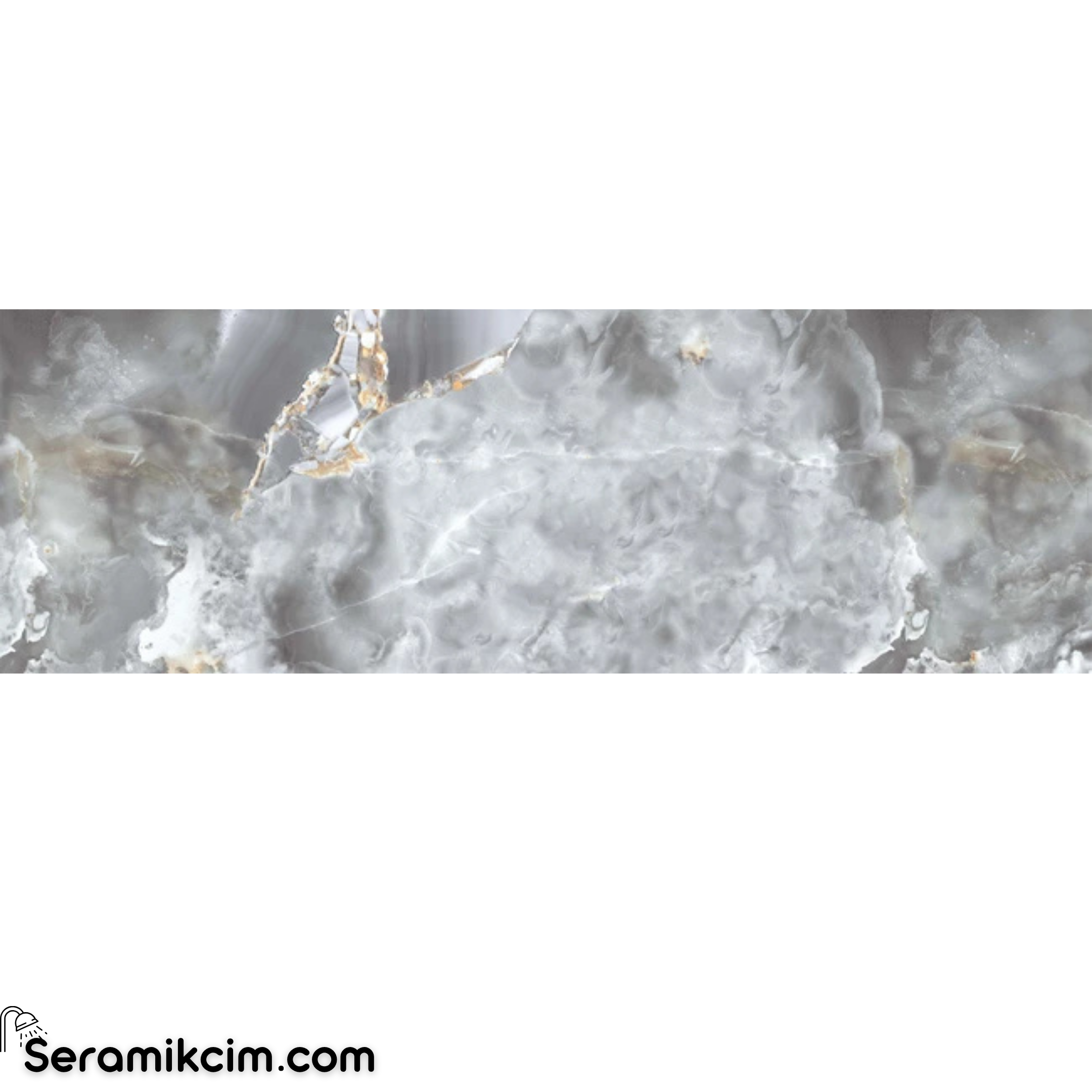 Çanakkale Seramik Gallerıa Vittorio Gri Parlak 40x120 R