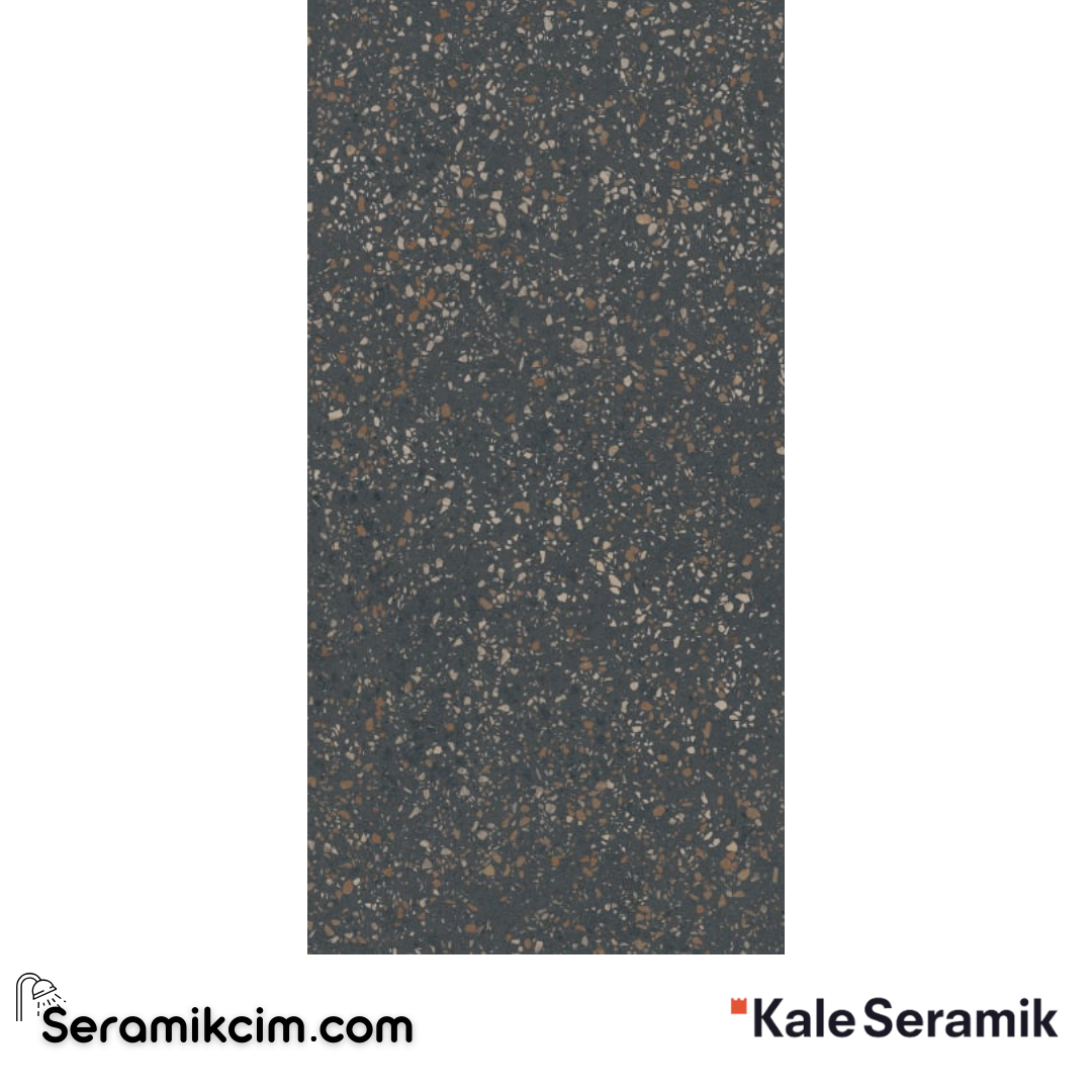 Çanakkale Seramik Gmb-R796 Terrazzo Multicolor Siyah Mat 60X120 - 310100502692