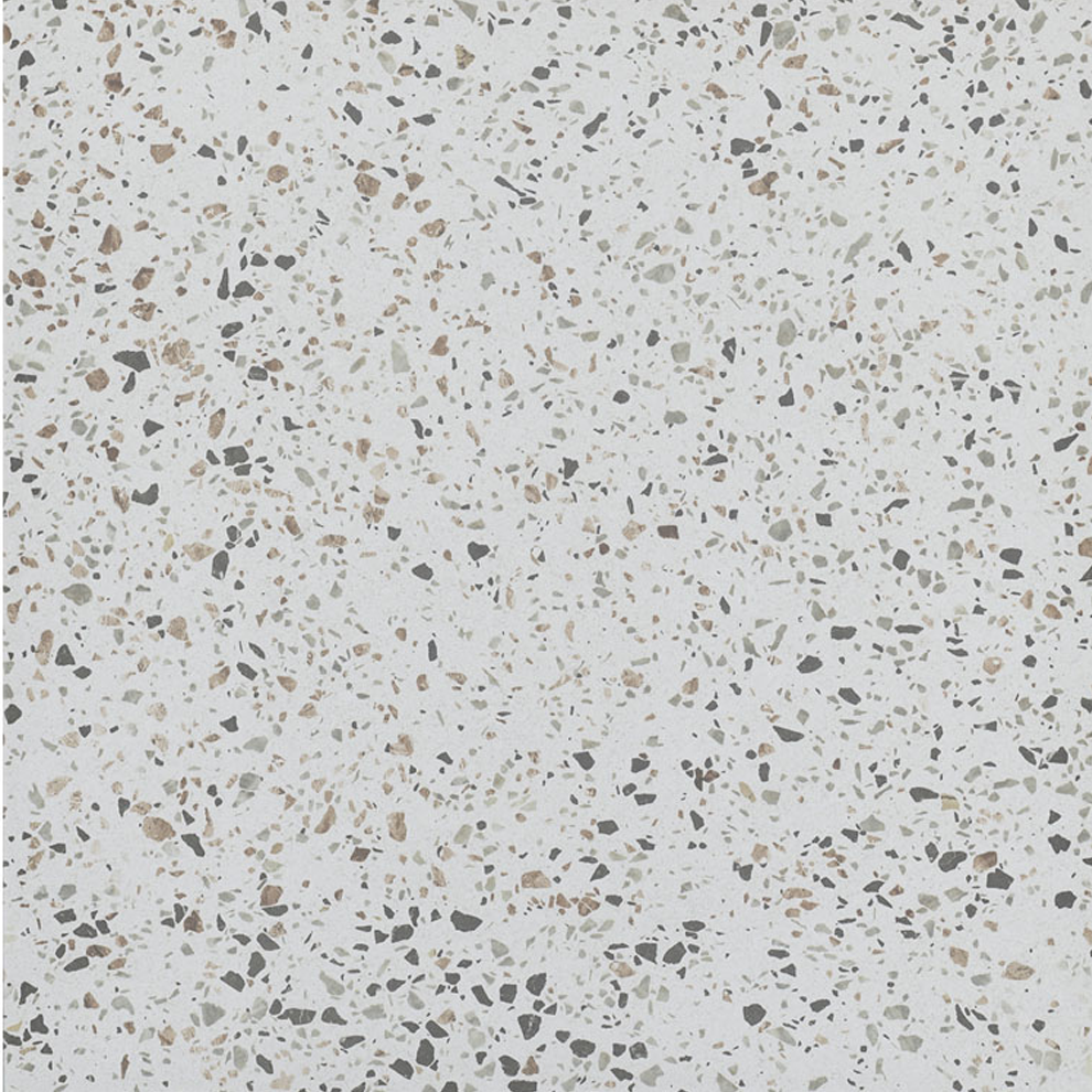 Çanakkale Seramik Gmb-U794 Terrazzo Multicolor Beyaz Mat 60X60 - 310100502910