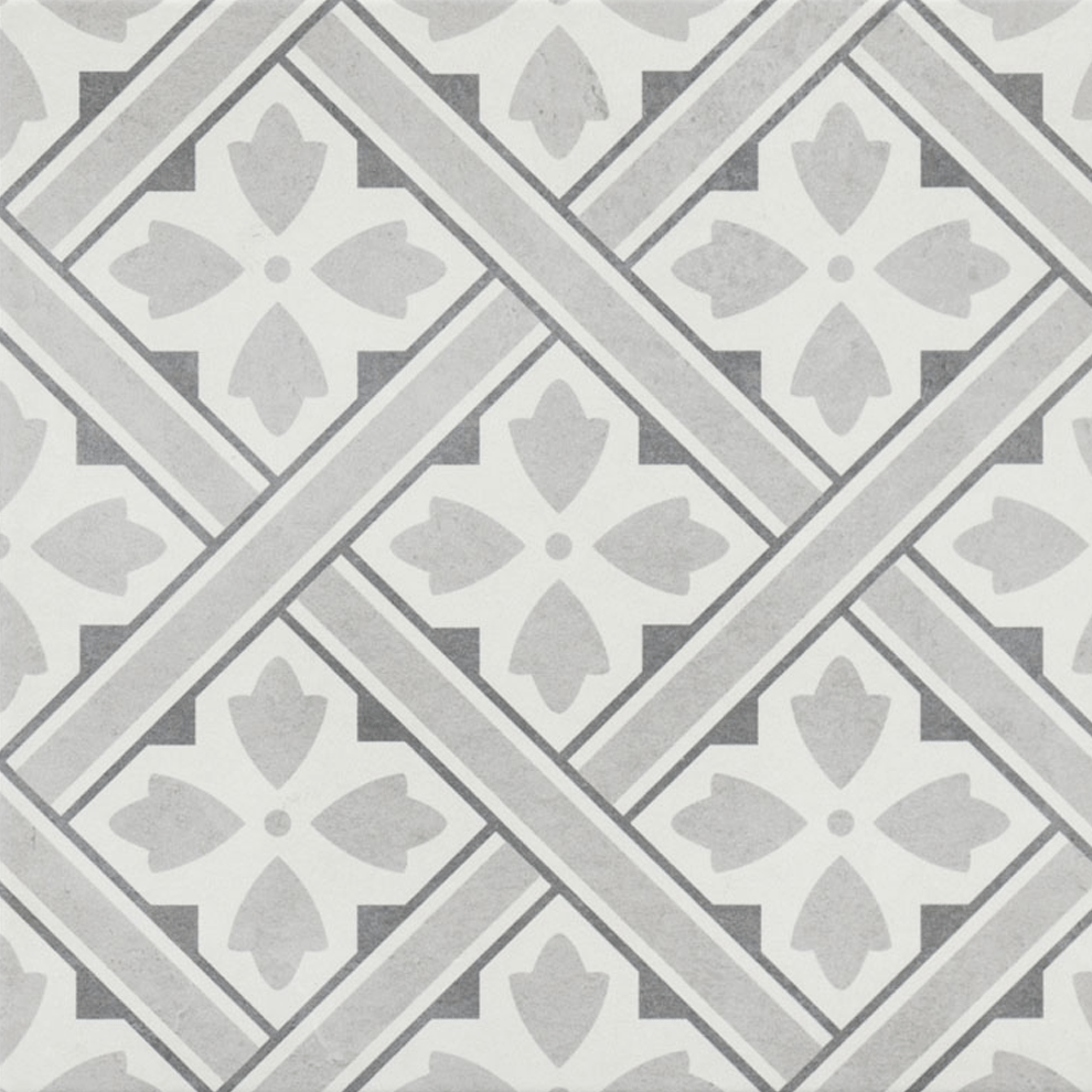 Çanakkale Seramik Gs-D4875 Ornament Geo Gri 33X33 - 310100904575