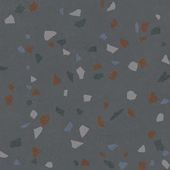 Çanakkale Seramik Gs-N8747R Terrazzo Macro Koyu Gri Rektifiye   59X59 R - 310100905458