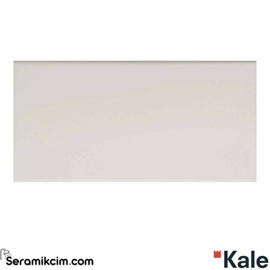 Çanakkale Seramik Mas-3133 Tiny Pastel Beyaz Düz 10X20