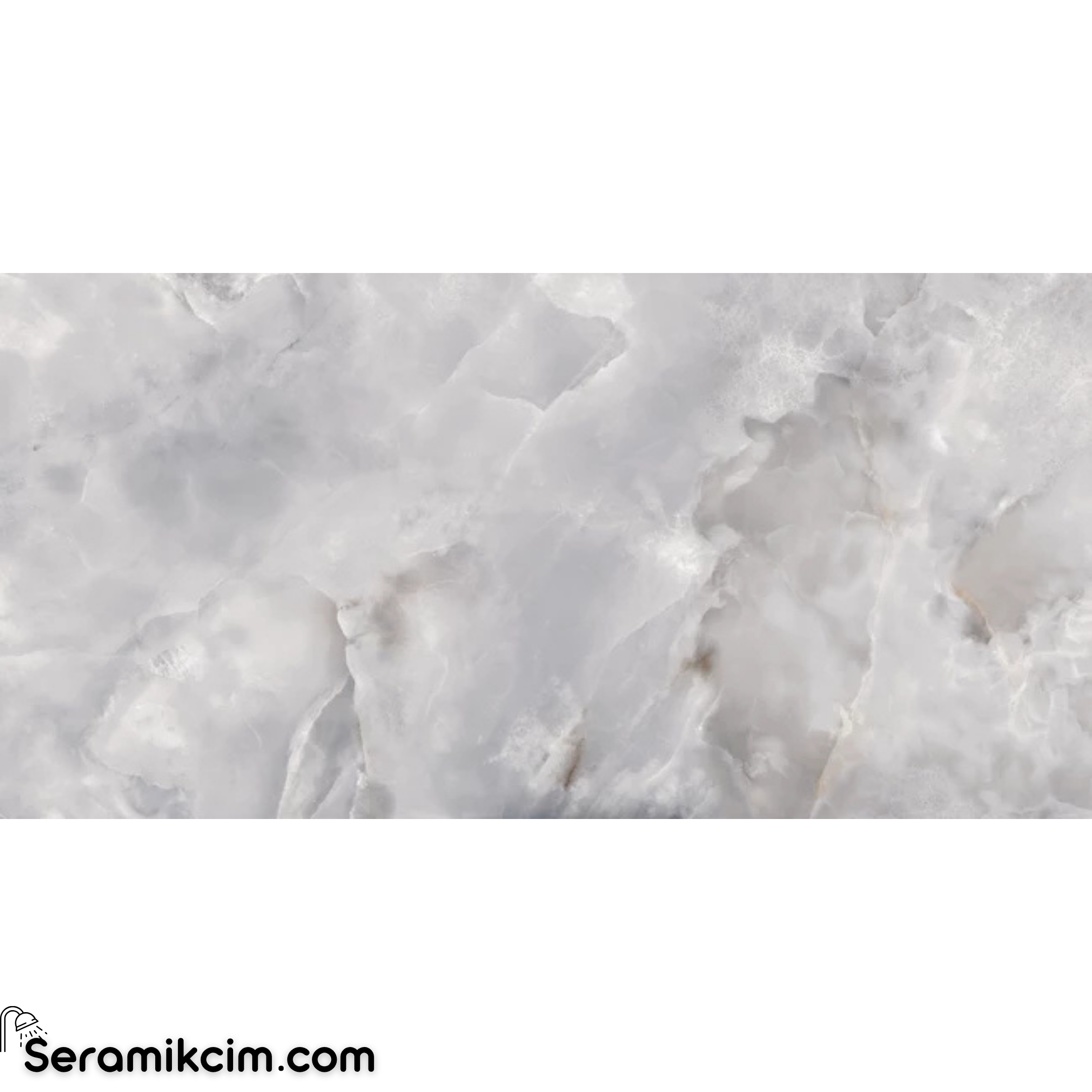 Çanakkale Seramik Mpb-R1332 Onyx Flow Gri Parlak -T 60X120