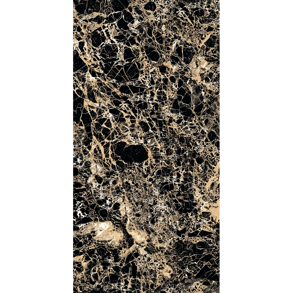 Çanakkale Seramik Mpb-R571 Black&Gold Parlak 60X120 - 310100800297