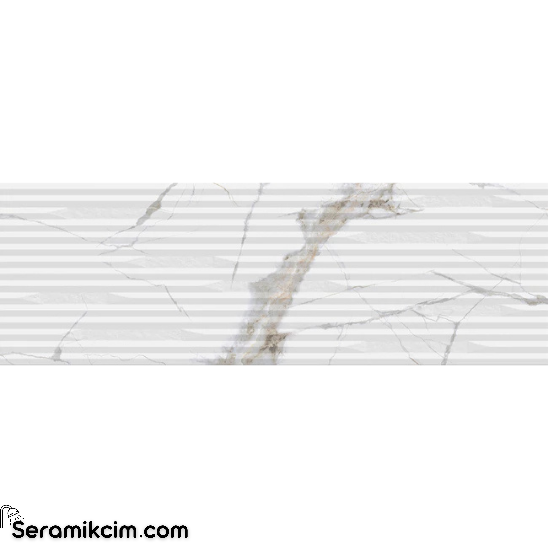 Çanakkale Seramik Rm-6100R Pandora Beyaz Dekor 40X120 R