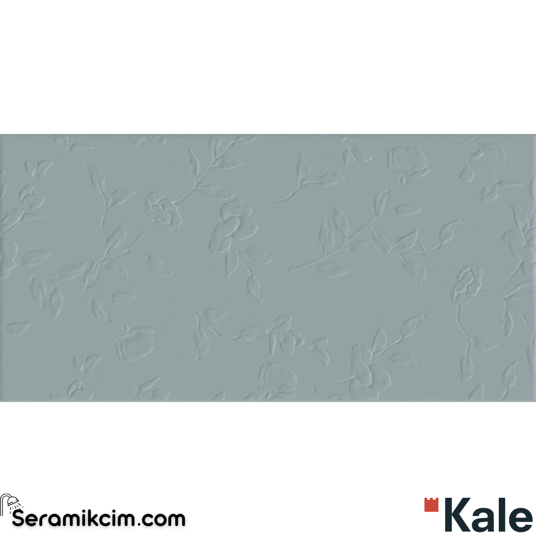 Çanakkale Seramik Rm-8788 Peony Taş Gri Çiçek Dekor 30X60