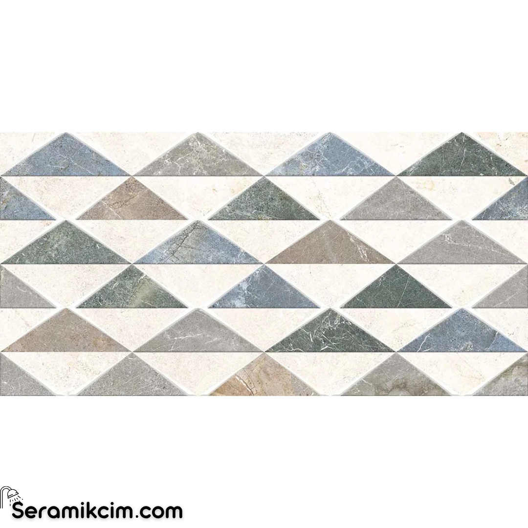 Çanakkale Seramik Rp-8817 Salvia Multicolor Dekor 30X60