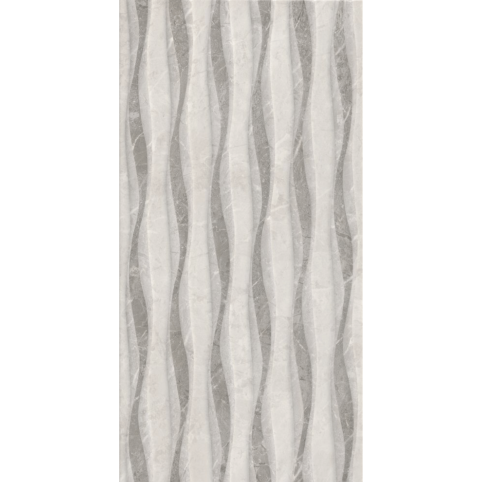 Çanakkale Seramik Rp-8874 Alegra Beyaz Gri Dalga Dekor  30X60 - 310100203666