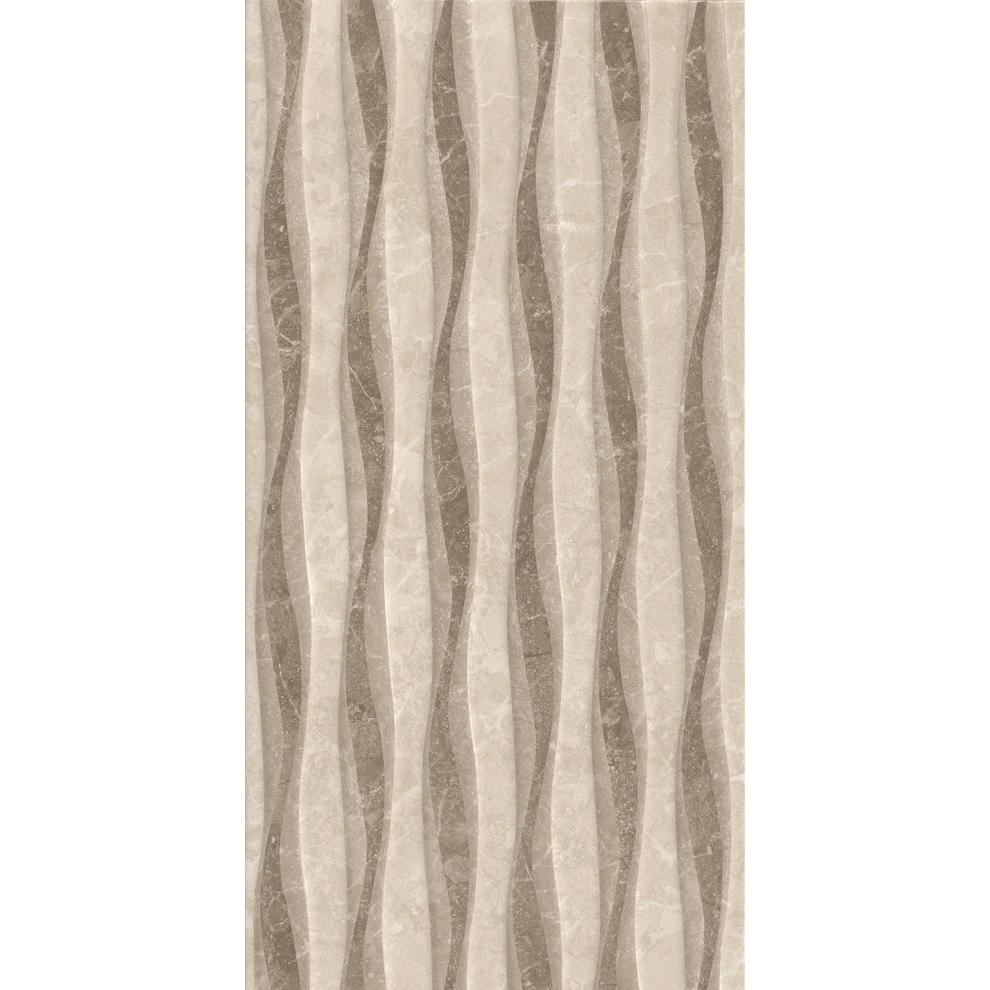 Çanakkale Seramik Rp-8875 Alegra Bej Kahve Dalga Dekor  30X60 - 310100203667