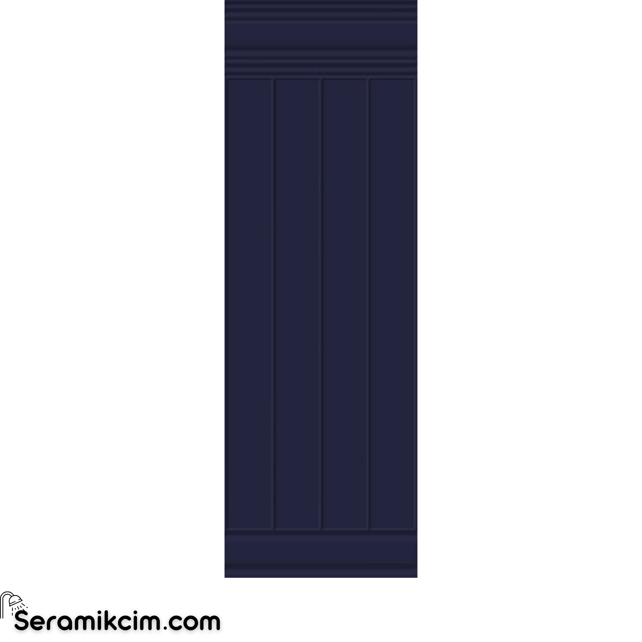 Çanakkale Seramik Vılla Deste Lacivert Boiserie Mat 40x120 R