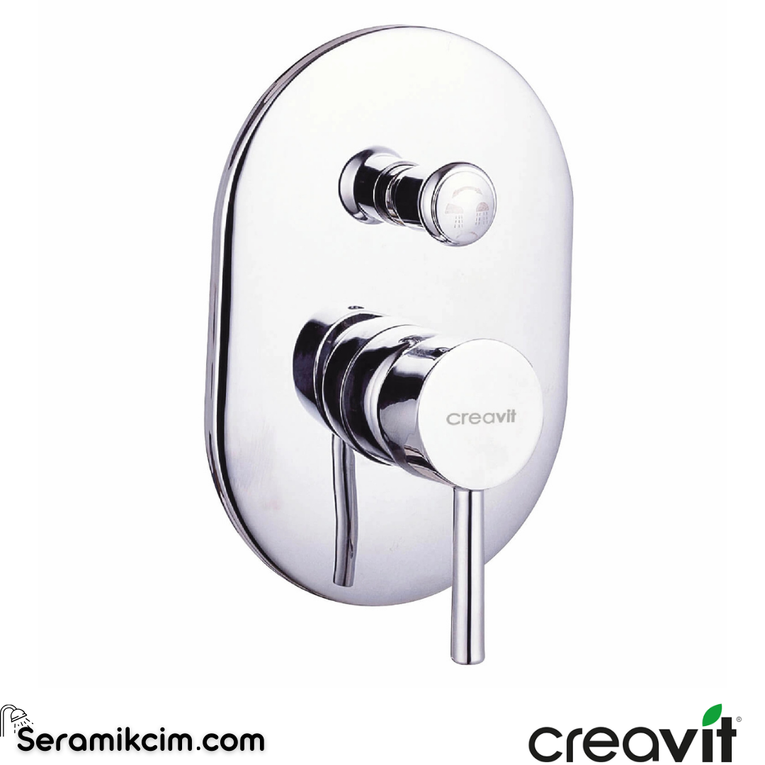 Creavit Ankastre Duş Armatürü Çift Su Çıkışlı BT.DFC2398