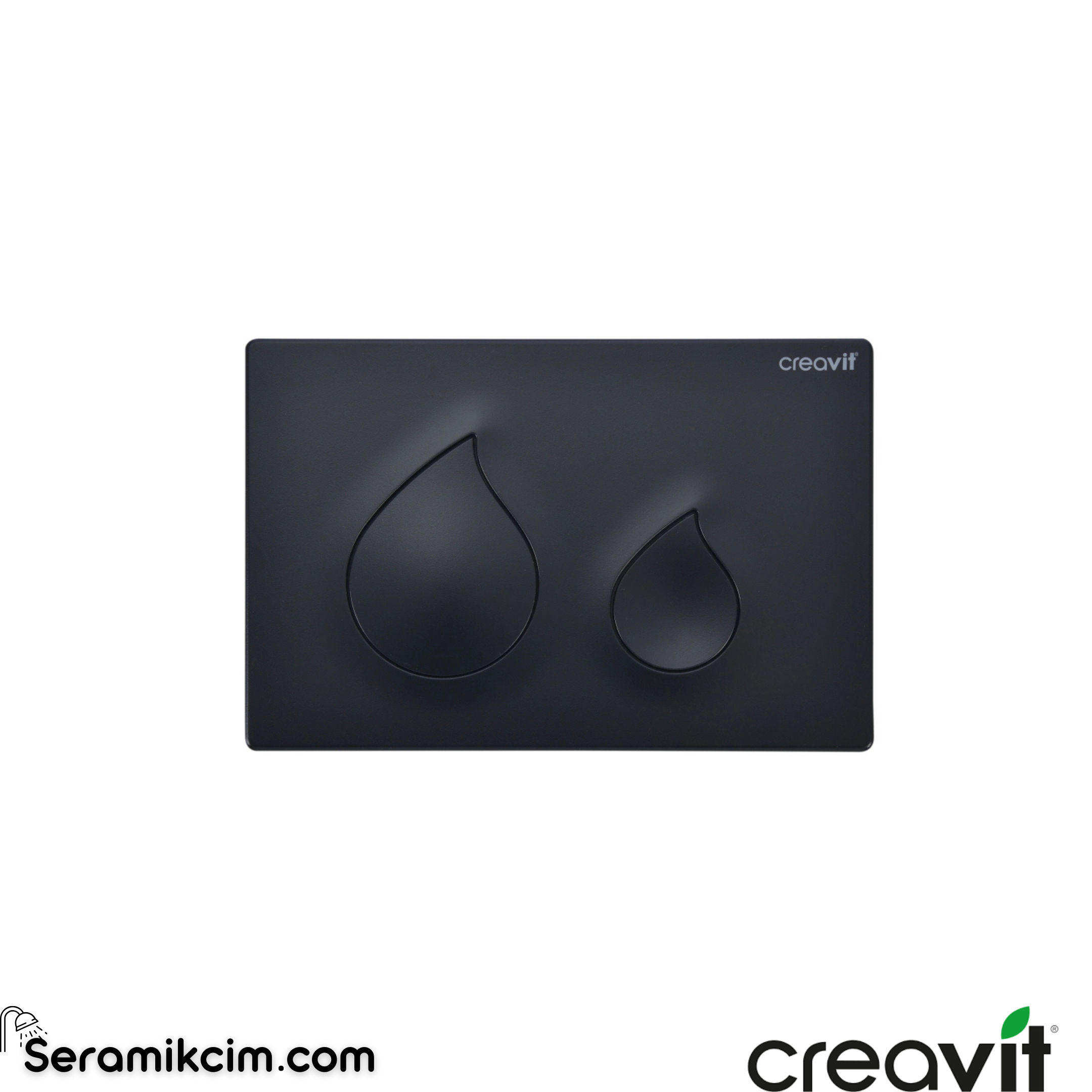 Creavit Bloom Kömür Karası Boyalı Kumanda Paneli GP1102.10