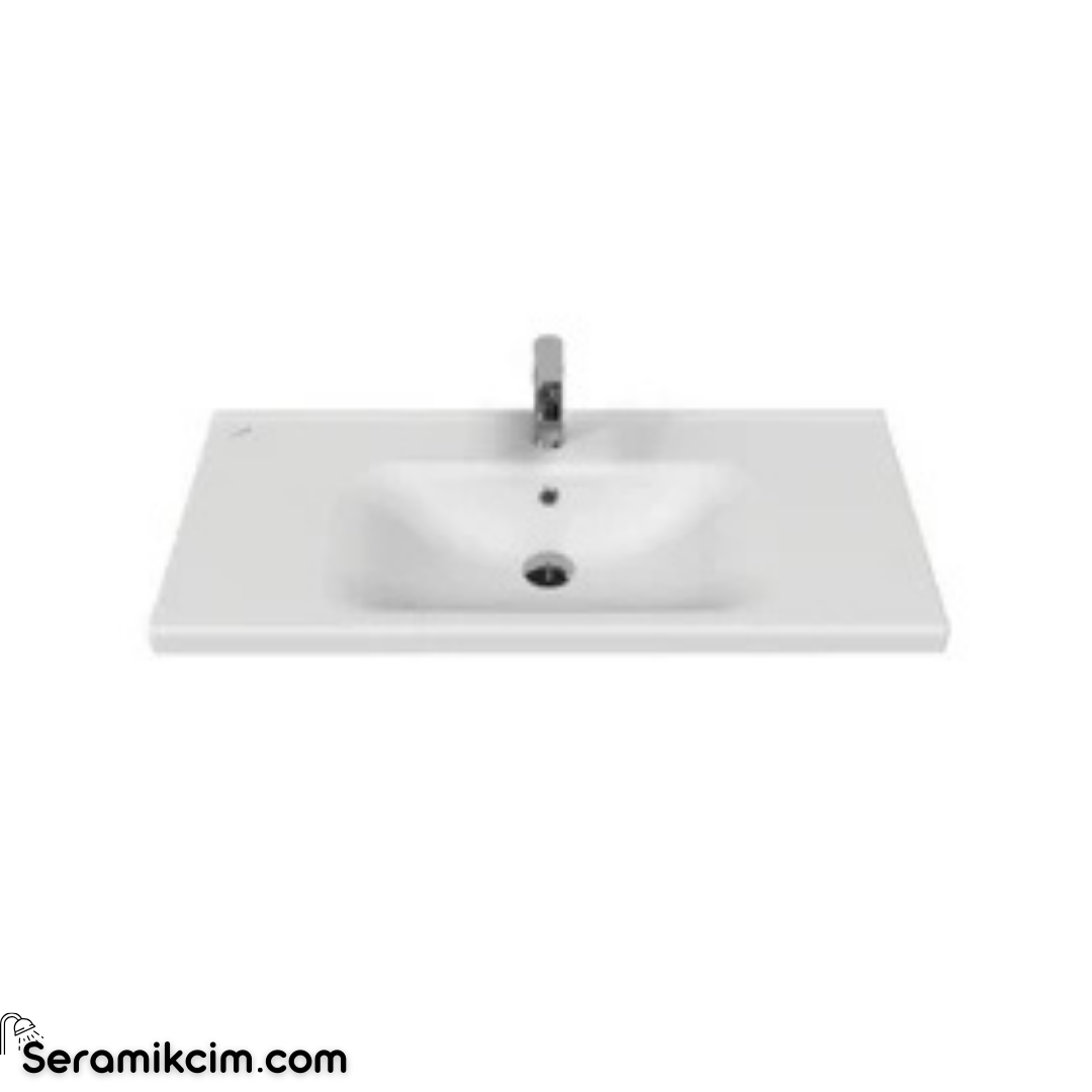 Creavit Eksen Etajerli Lavabo 100cm Extra Beyaz EK100-00CB00E-0000