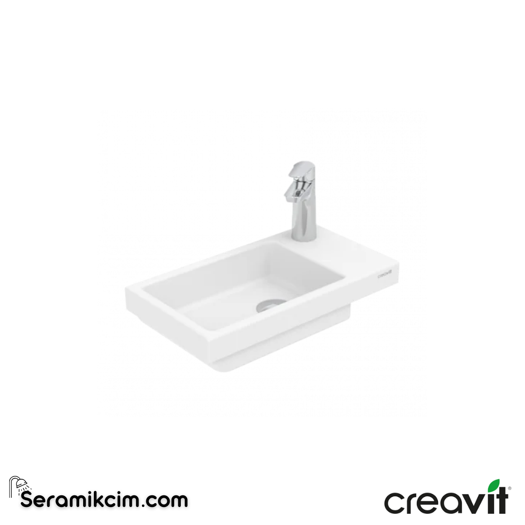Creavit Elmas Lavabo 45 cm Extra Beyaz TP025-00CB00E-0000 - TP025-00CB00E-0000