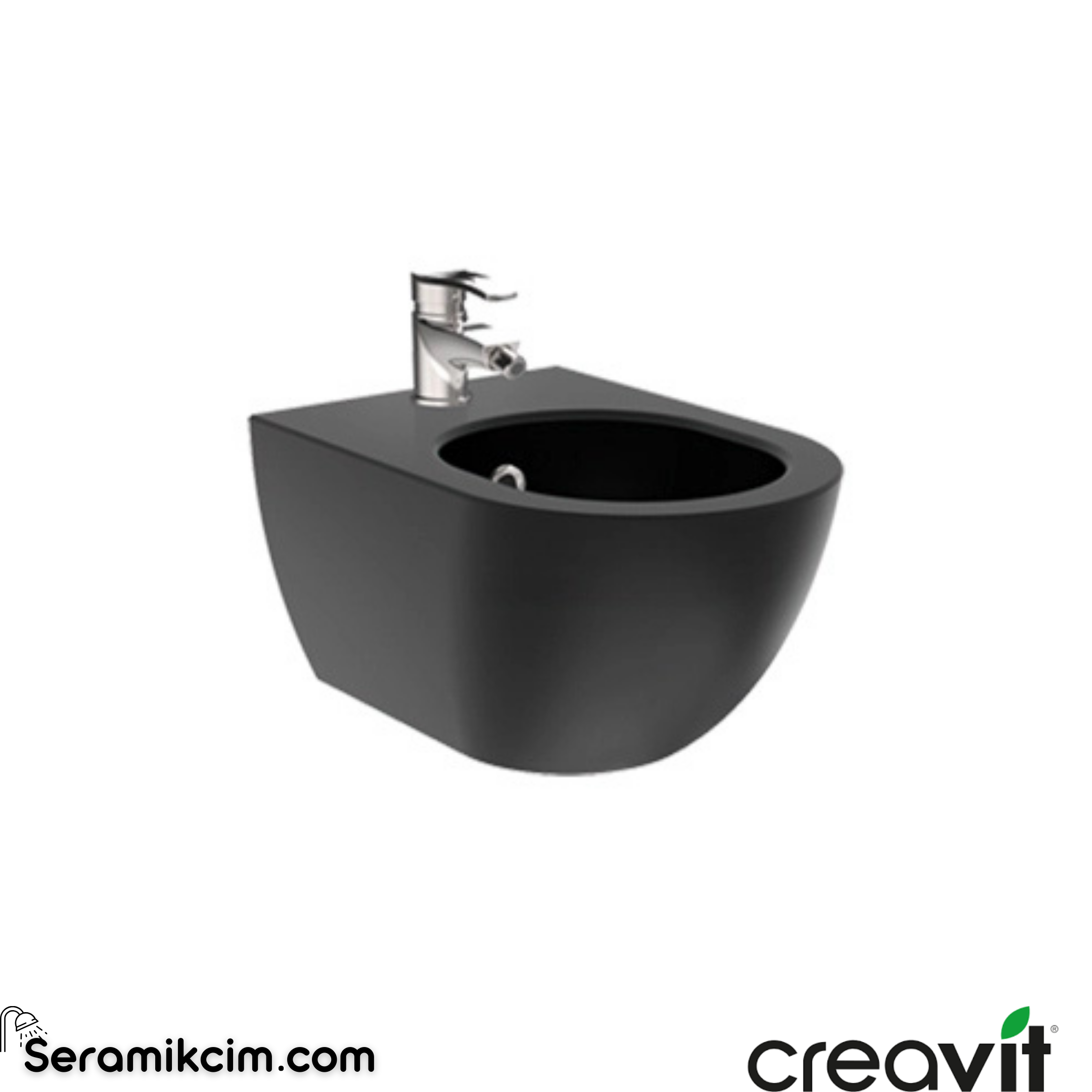Creavit Free Asma Bide Extra Mat Antrasit  FE510-00AM00E-0000