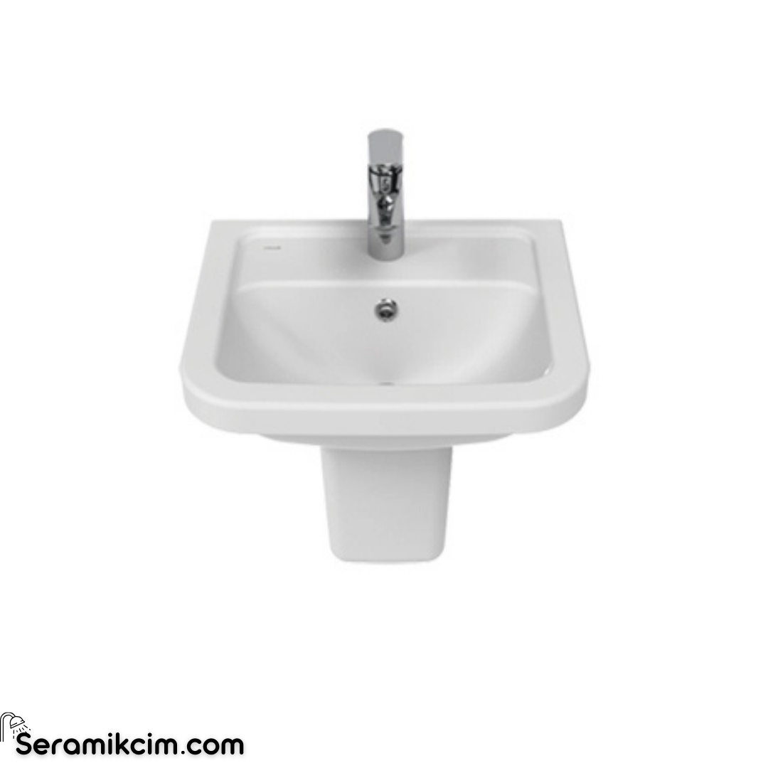Creavit Key Köşeli Lavabo 36x45 cm Extra Beyaz KY045-00CB00E-0000