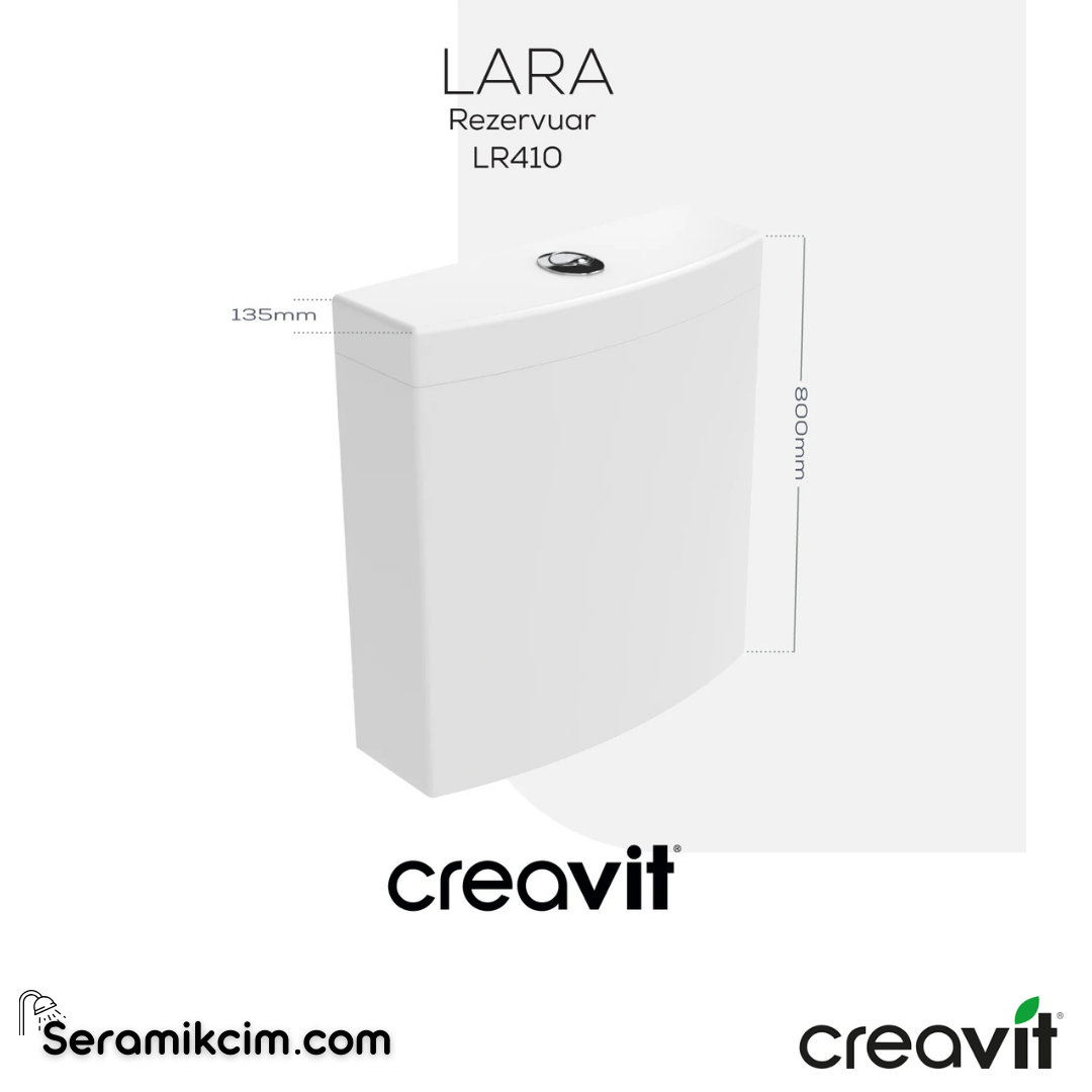 Creavit Lara Rezervuar Extra Beyaz LR410-00CB00E-0000 - LR410-00CB00E-0000