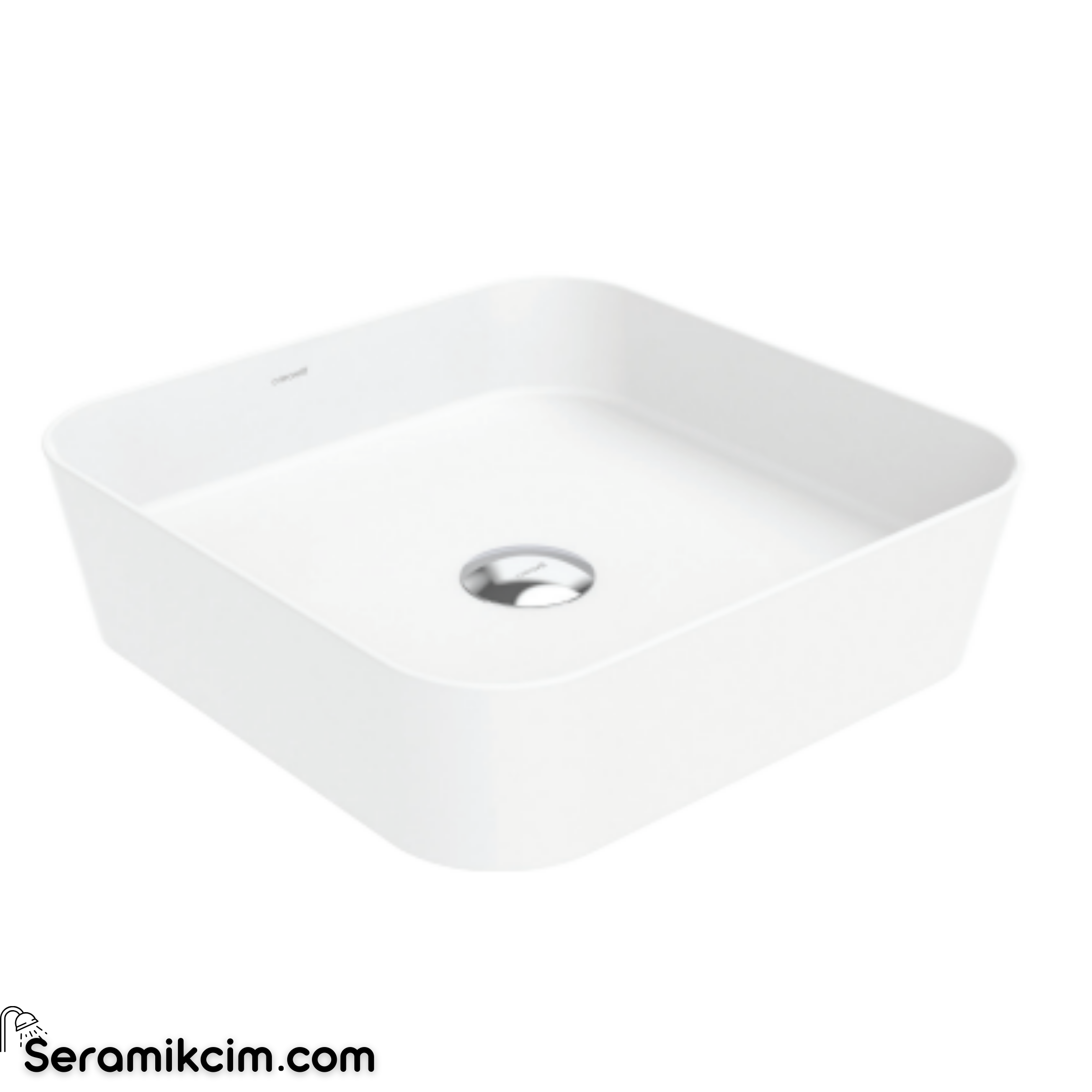 Creavit LOOP 40X40 Masa Üstü İnce Lavabo Extra Beyaz LP040-00CB00E-0000