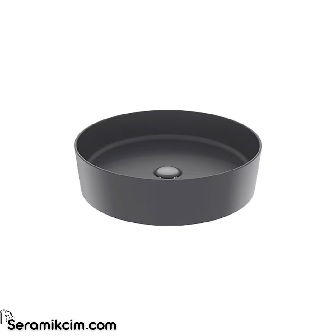 Creavit LOOP 45cm Masa Üstü Çanak Lavabo Extra Antrasit Mat  LP145-00AM00E-0000