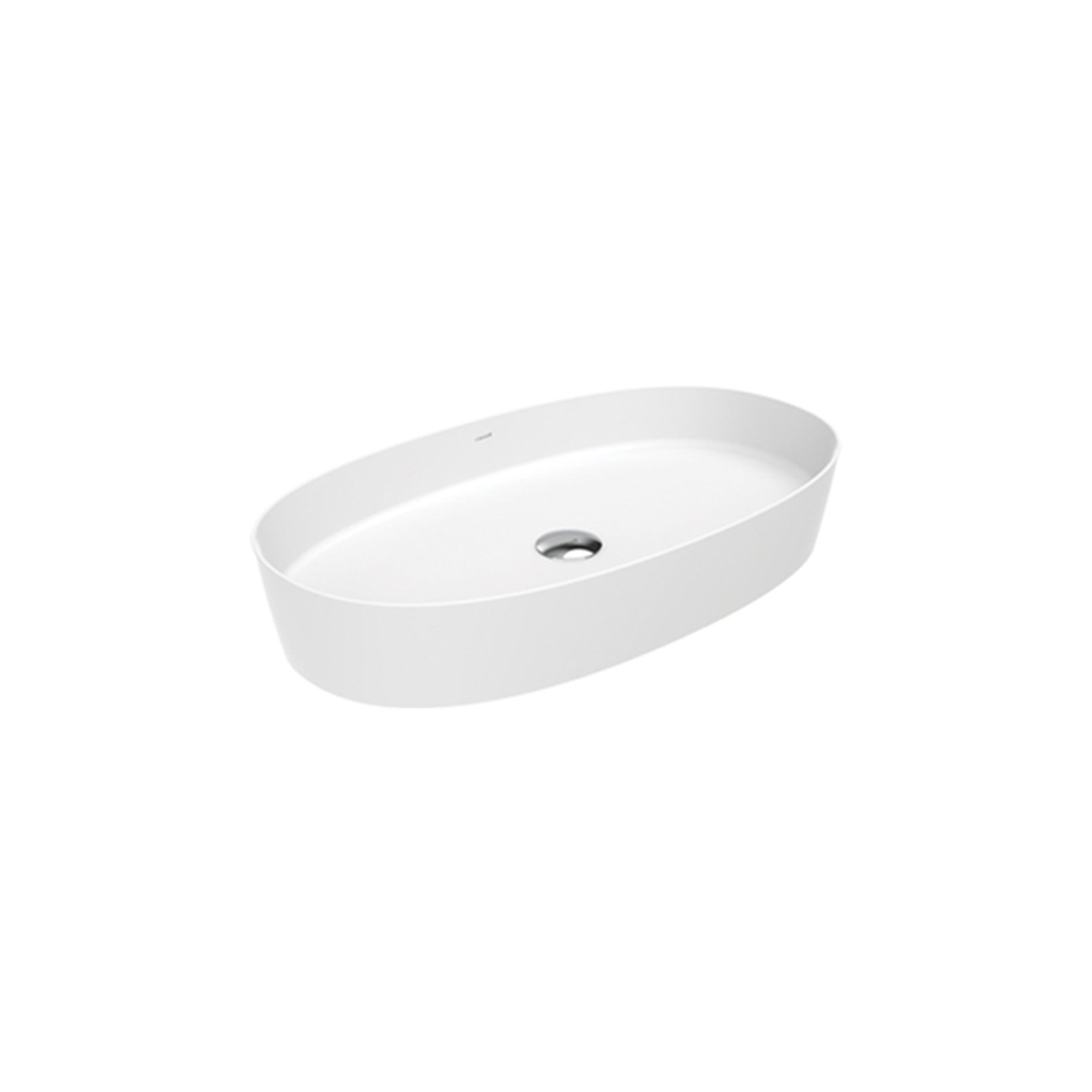 Creavit LOOP 70cm MasaÜstü Oval İnce Lavabo Extra Beyaz LP170-00CB00E-0000