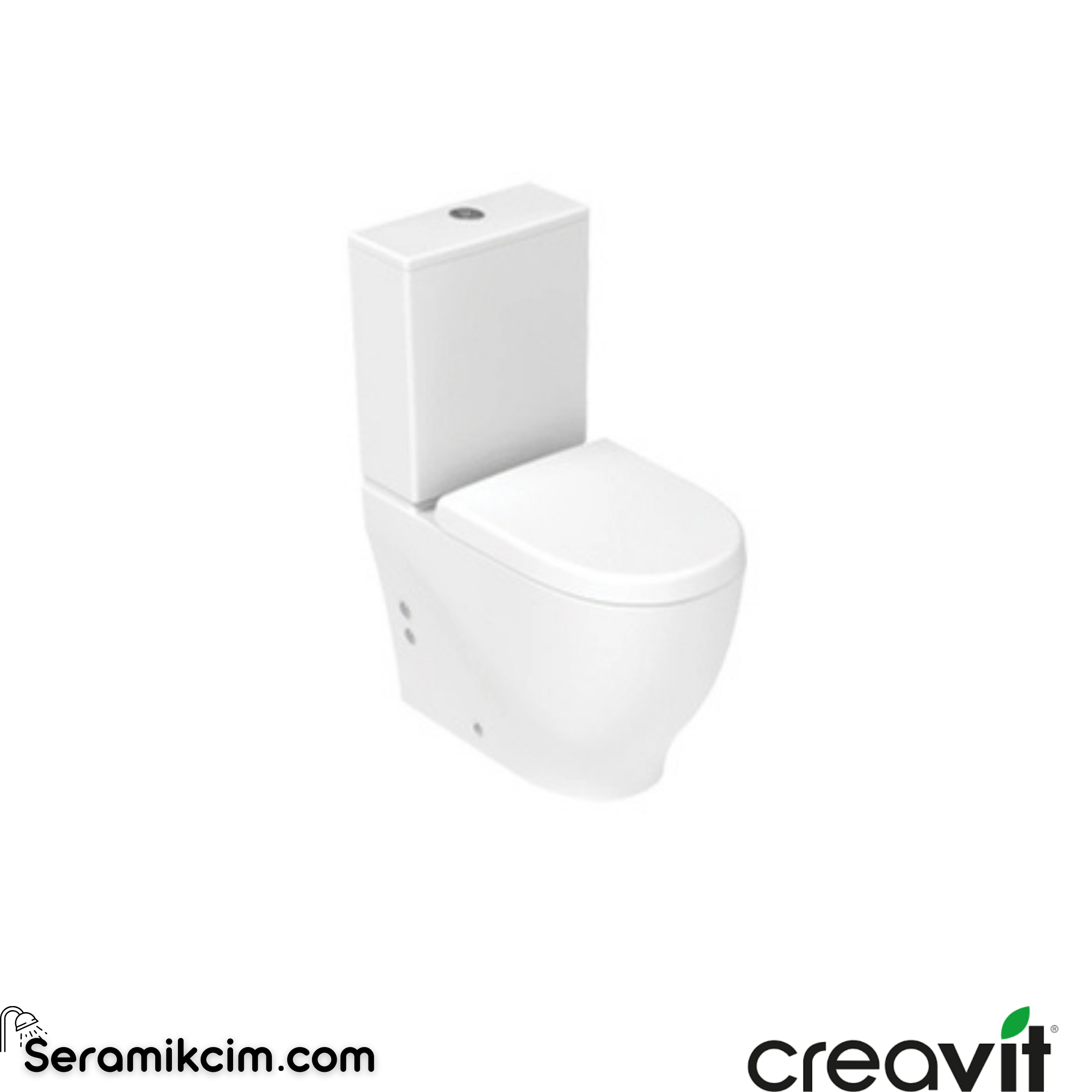 Creavit Mare Rim-Off Klozet Yandan Delikli Extra Beyaz MA361-00CB00E-0000