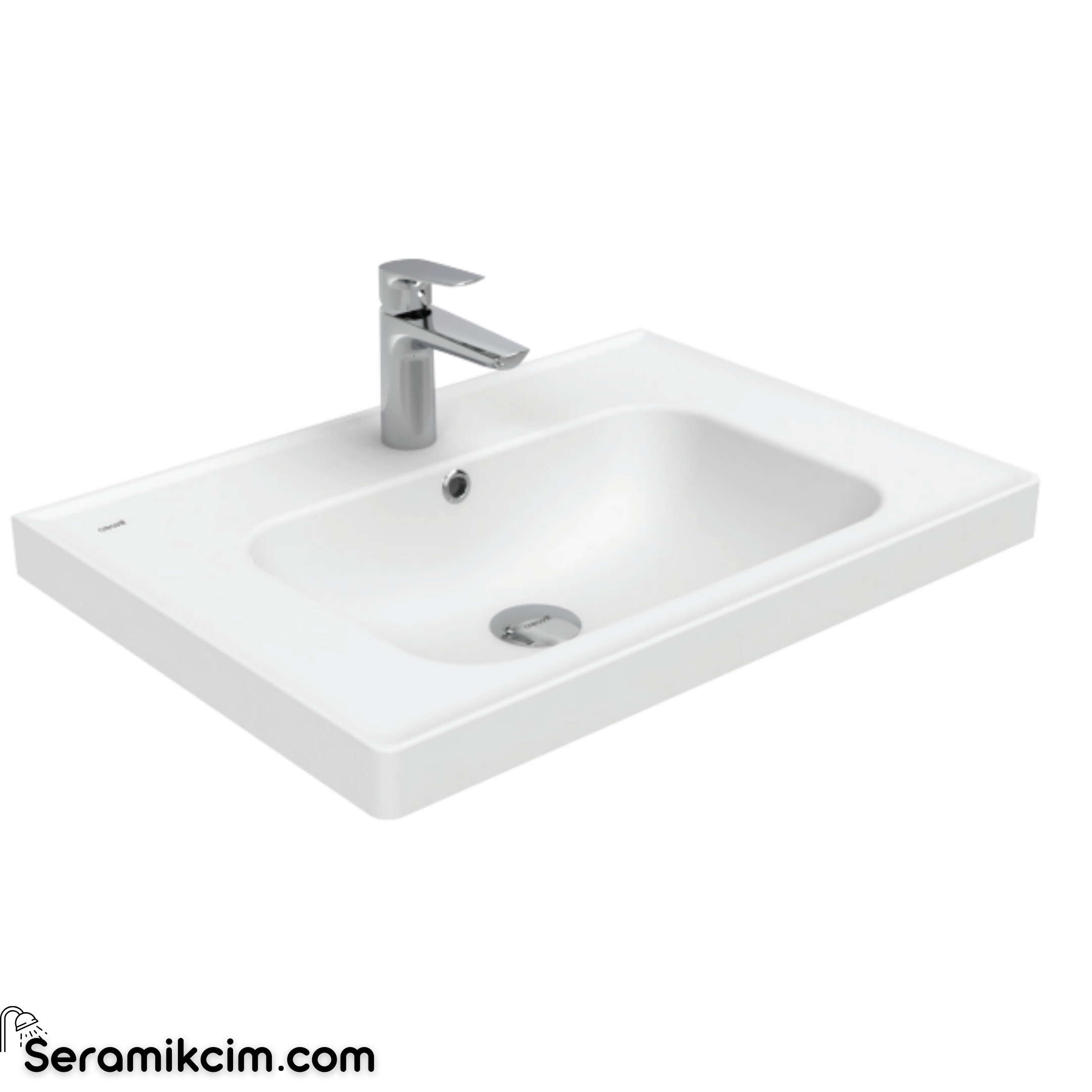 Creavit Obi 65cm Etajerli Dolap Uyumlu Lavabo Extra Beyaz OB065-00CB00E-0000