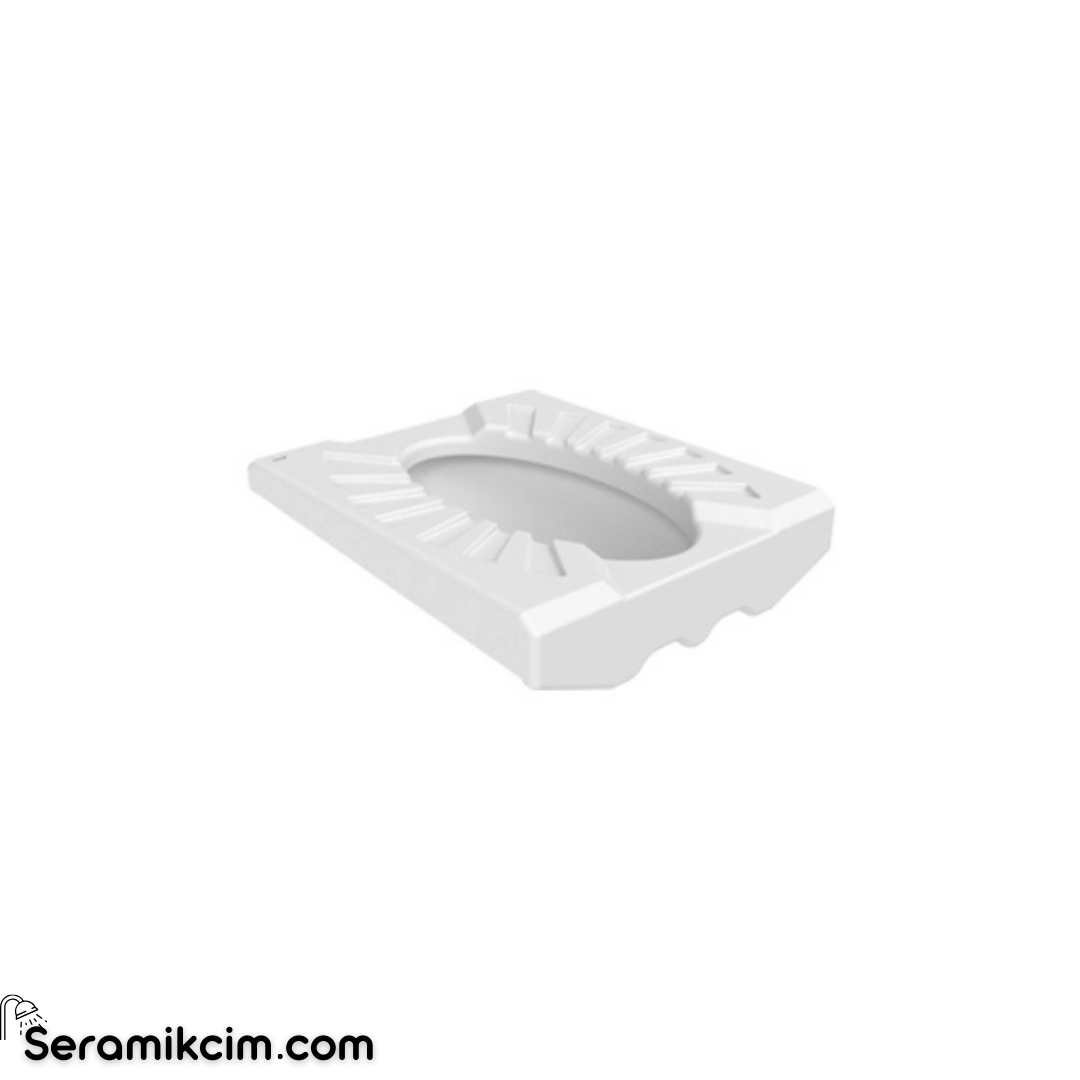 Creavit Omega Çev.Yakamalı Tuvalet Taşı 50*60cm Extra Beyaz TP590-00CB00E-0000