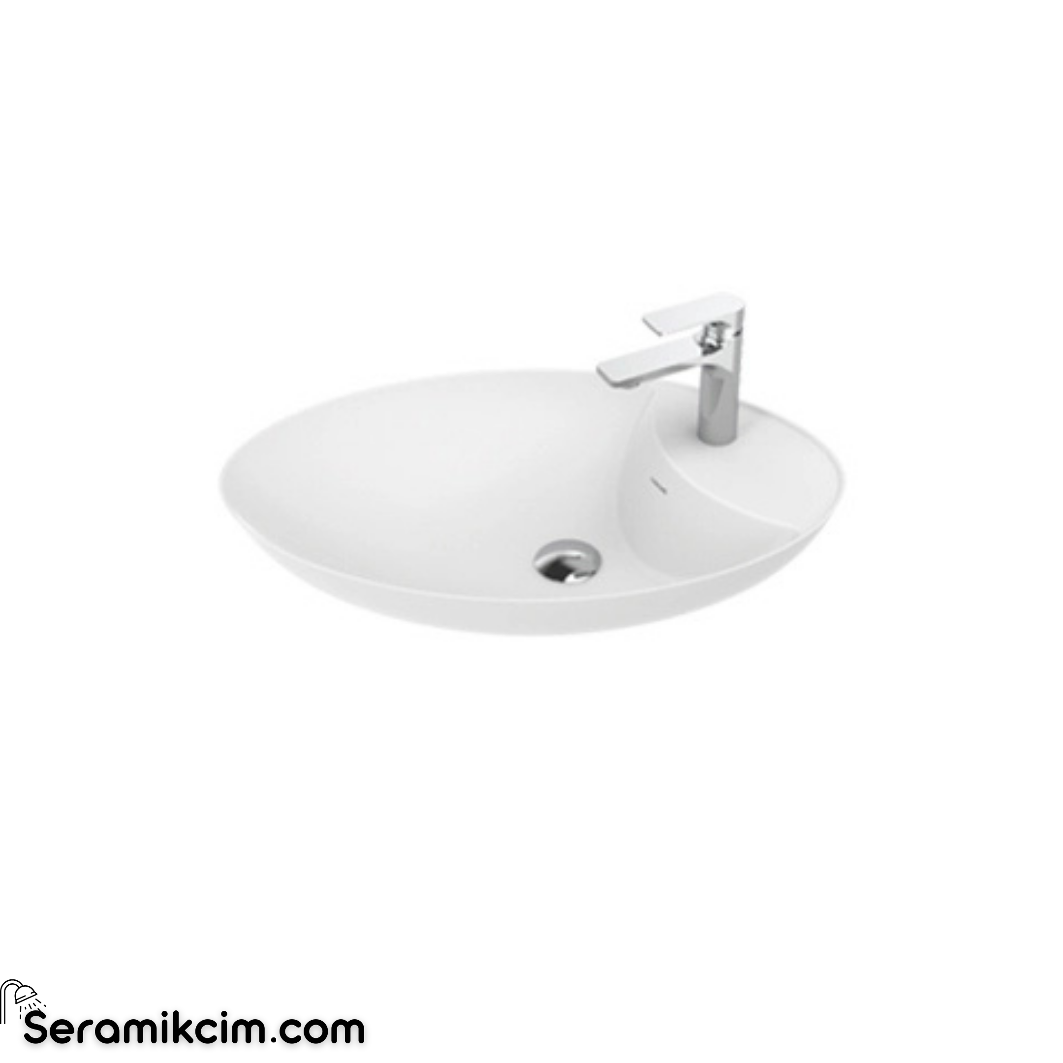 Creavit Petra 65 cm Set Üstü Lavabo Extra Beyaz PR065-00CB00E-0000