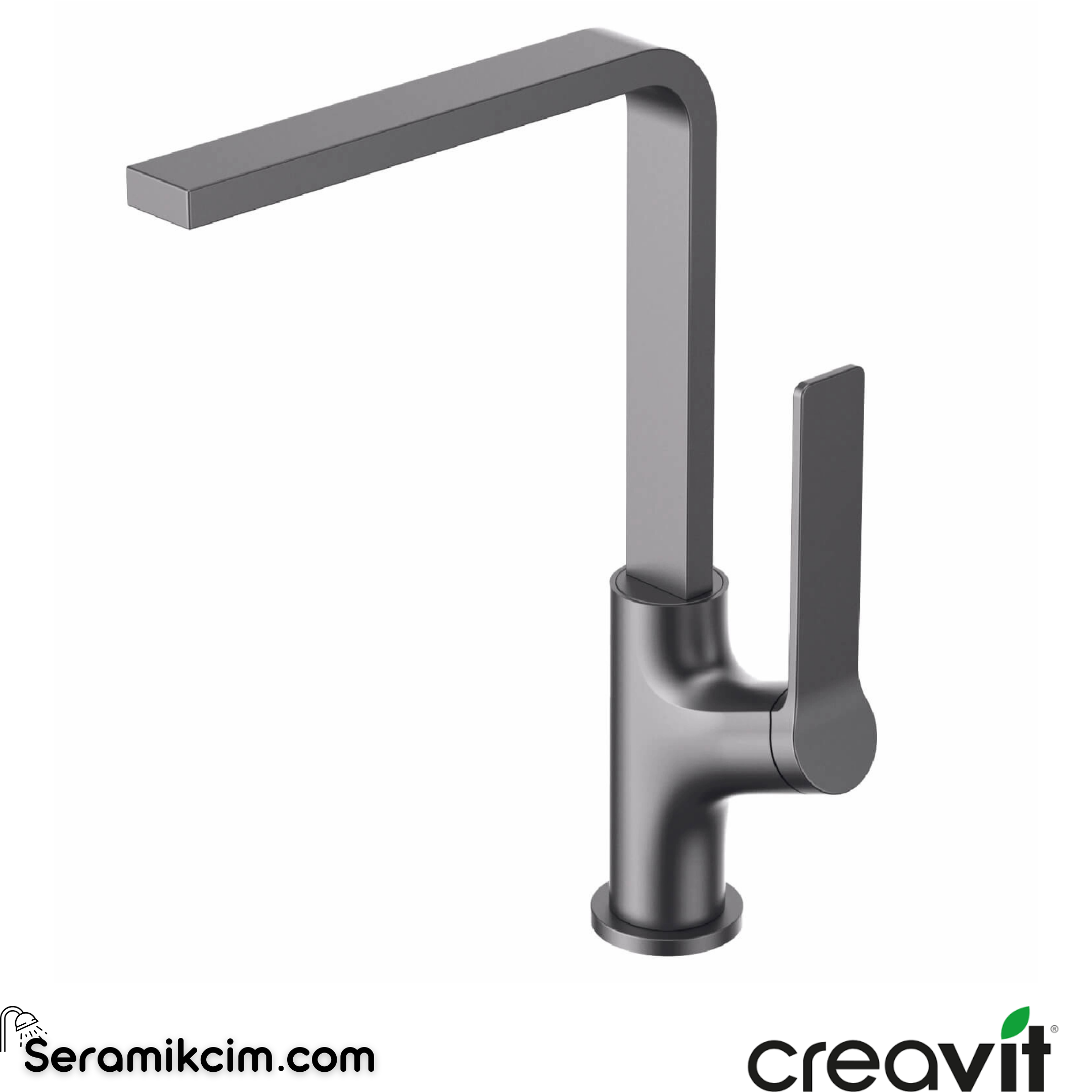 Creavit Ritmo Mutfak Armatürü -Metalik Gri BT.RT8500GR