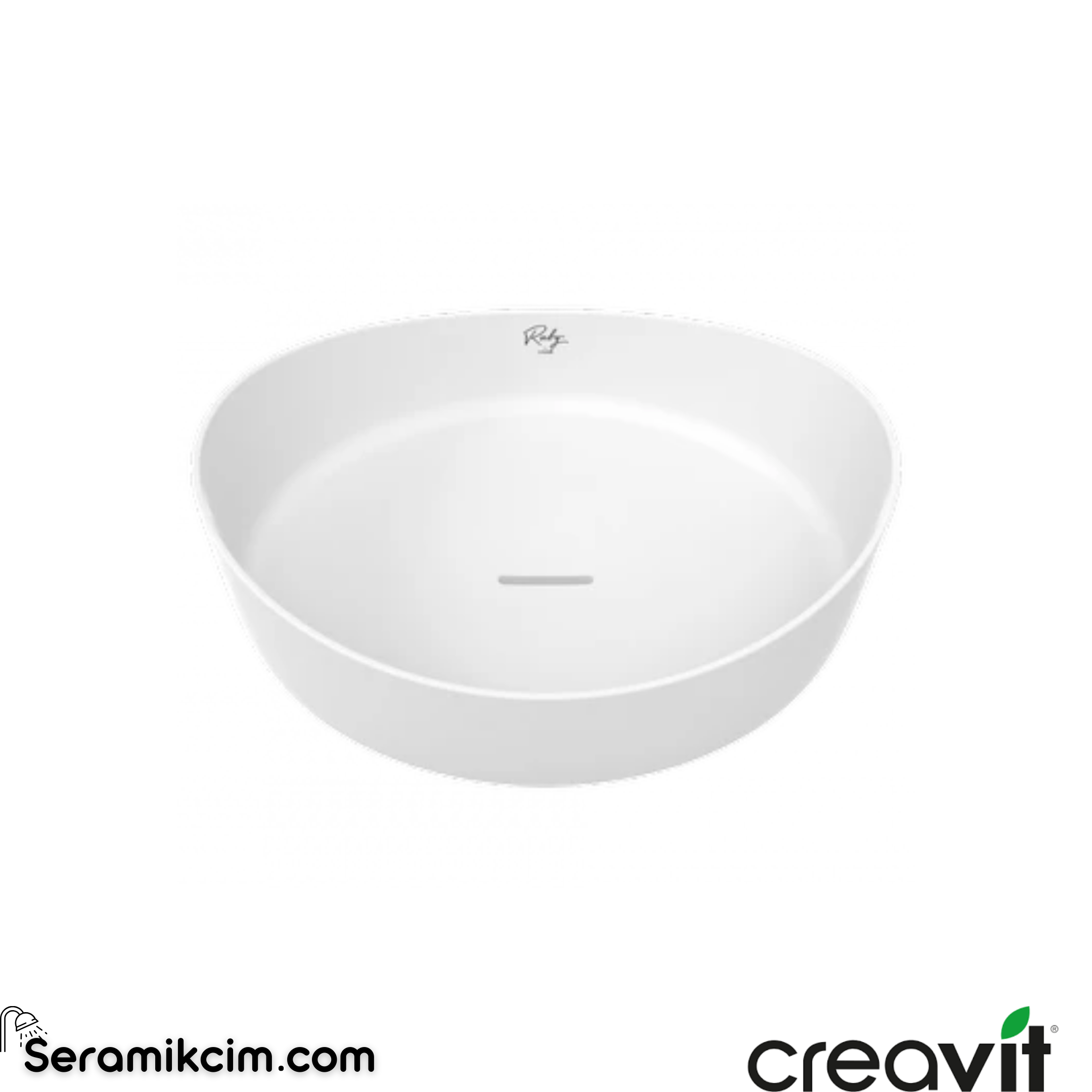 Creavit Ruby Tezgah Üzeri Lavabo Ø40 cm  RB140-00CB42E-0000