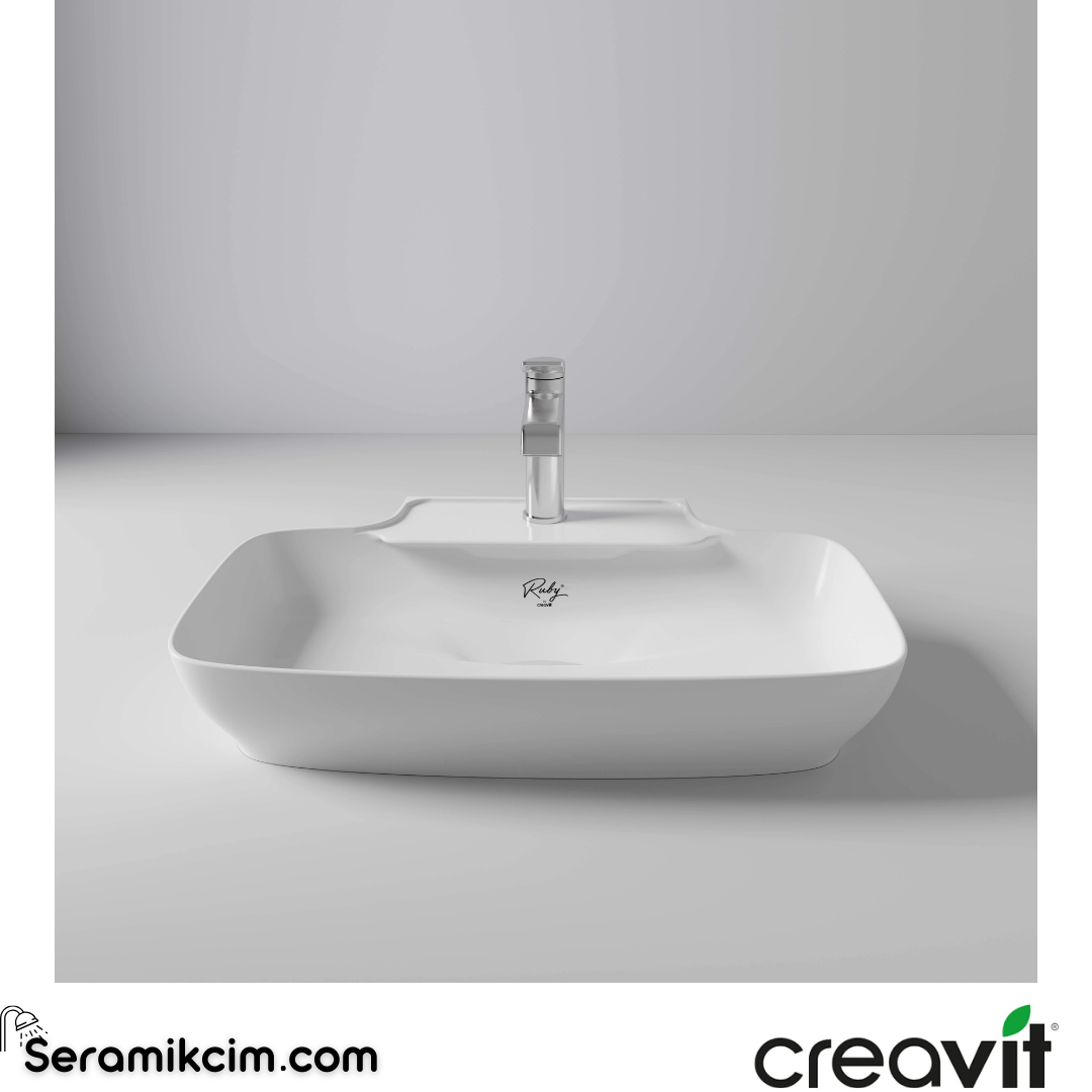 Creavit Ruby Tezgah Üzeri Lavabo 60x43 cm  RB061-00CB42E-0000