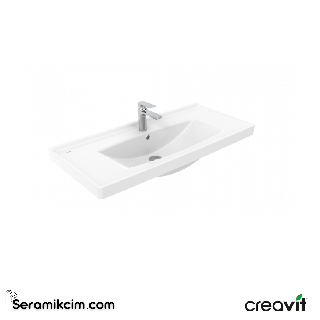Creavit Sera Lavabo 100x45 cm  SE100-00CB00E-0000 - SE100-00CB00E-0000