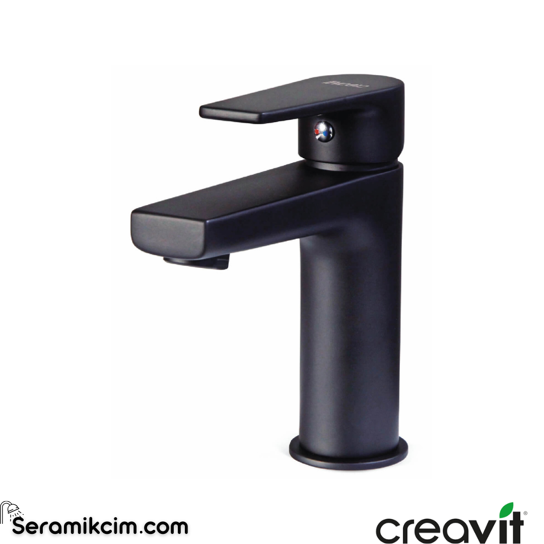 Creavit Sharp Lavabo Armatürü Siyah BT.SR1500S
