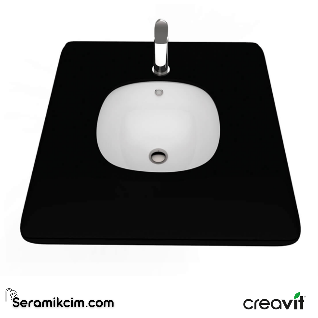 Creavit Solo Tezgah Altı Lavabo 38x38cm Extra Beyaz SO037-00CB00E-0000 - SO037-00CB00E-0000