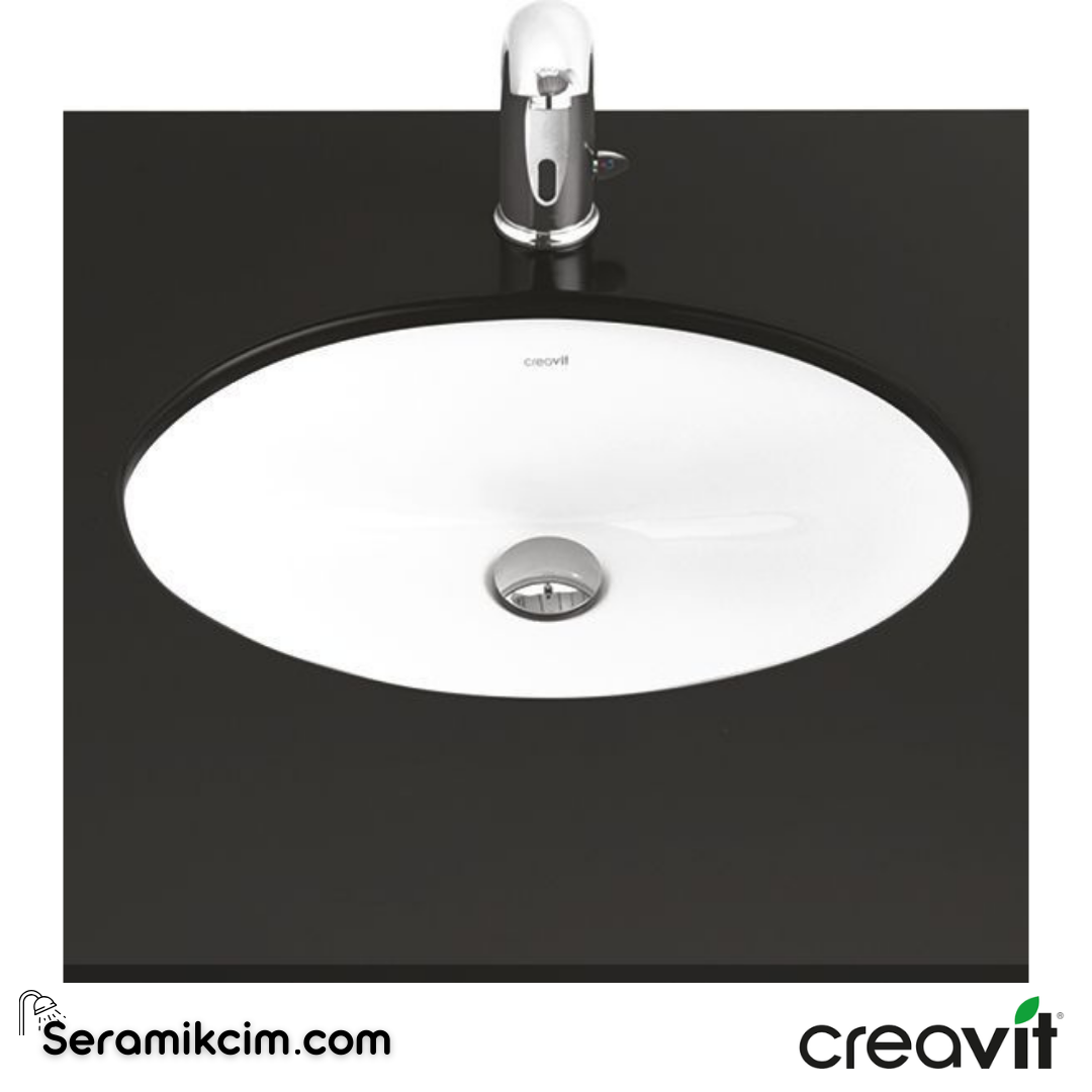 Creavit Tezgah Altı Lavabo 40*52cm Extra Beyaz TP205-00CB00E-0000 - TP205-00CB00E-0000