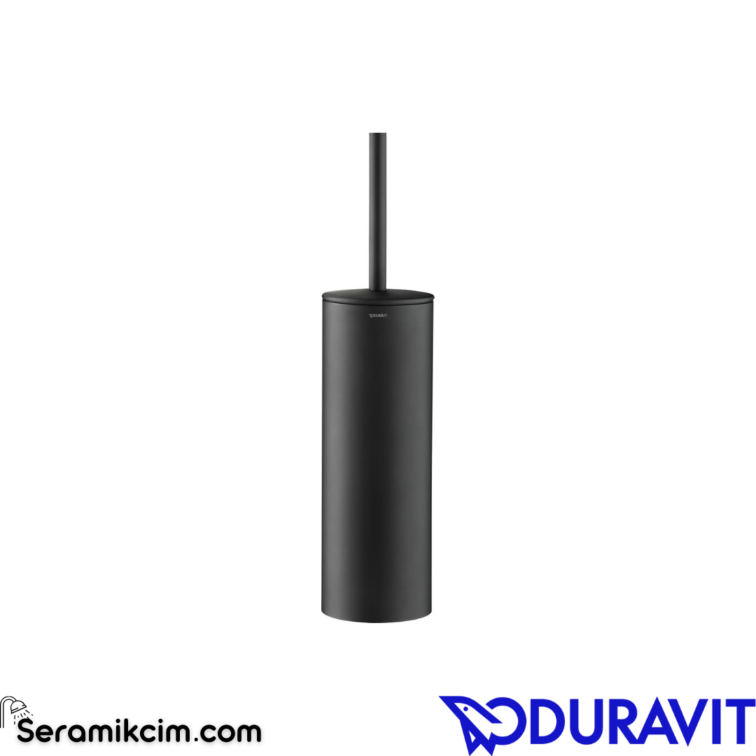 Duravit D-Code Yerden Tuvalet Fırçası Mat Siyah