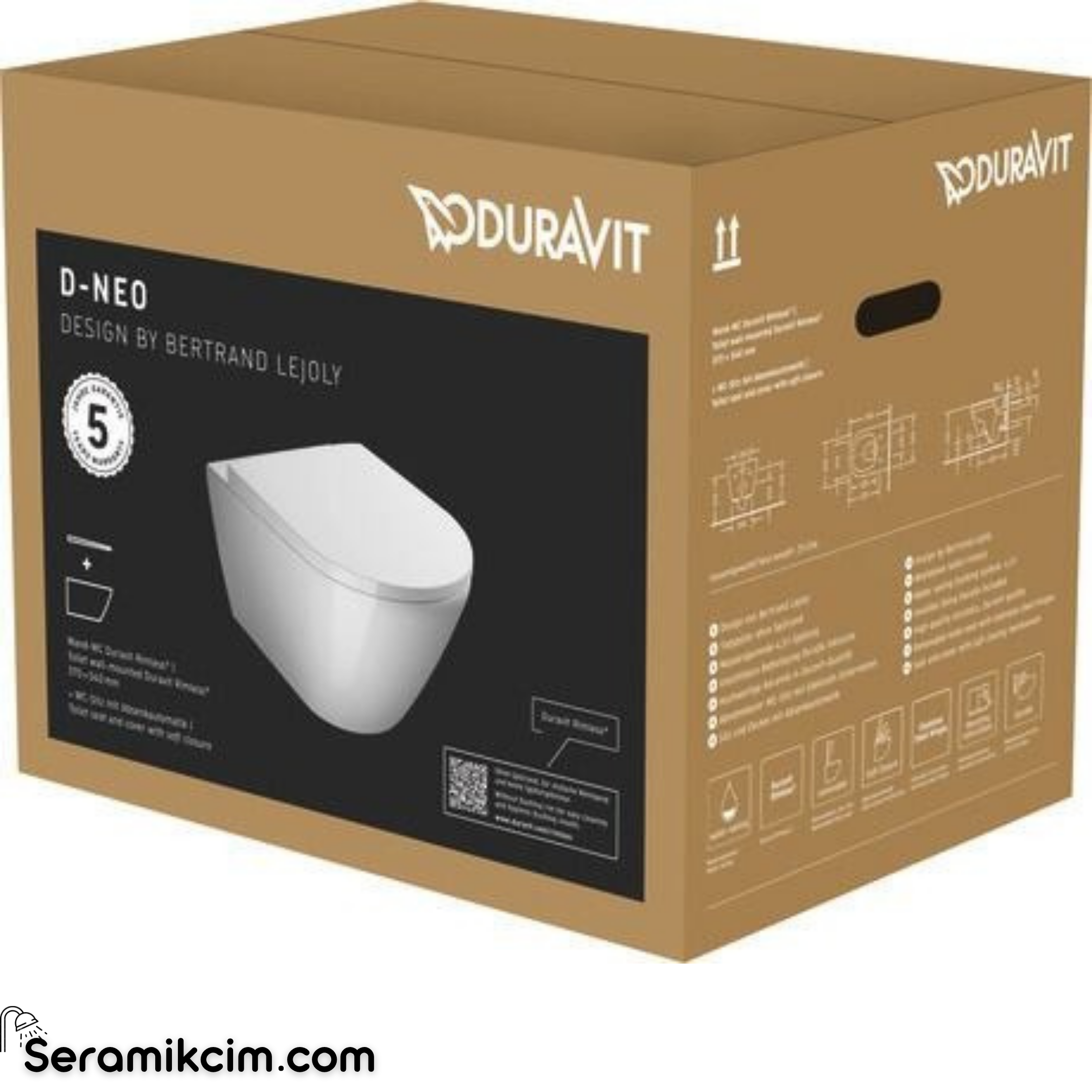Duravit D-Neo Rimless® Asma Klozet Seti