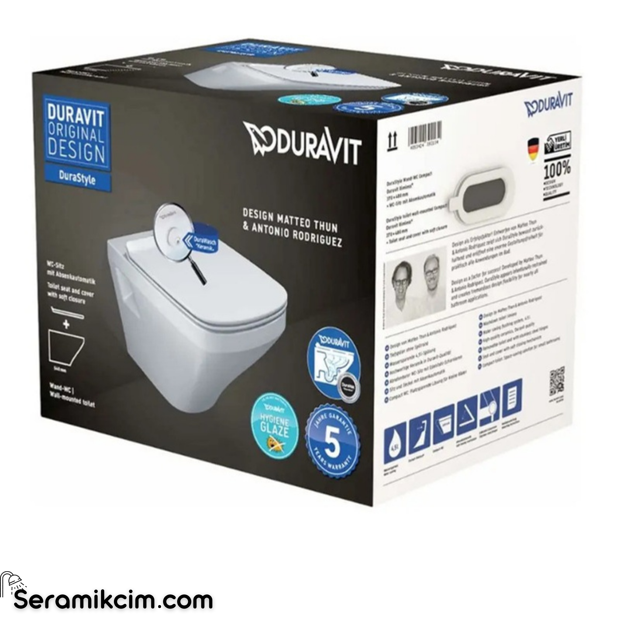 Duravit Durastyle Rimless® Asma Klozet Seti