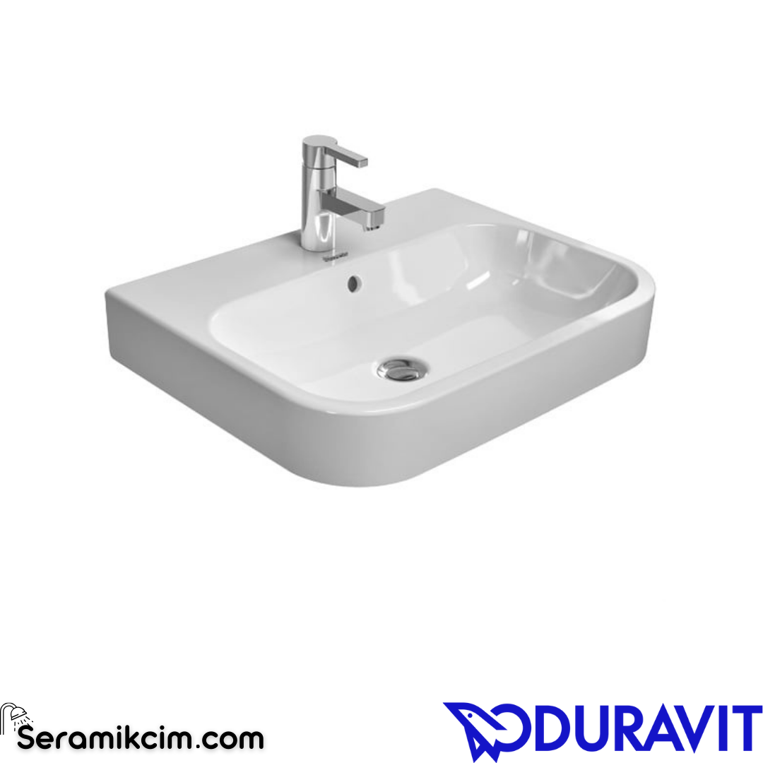Duravit Happy D.2 Çanak Lavabo Armatür Delikli 60 cm